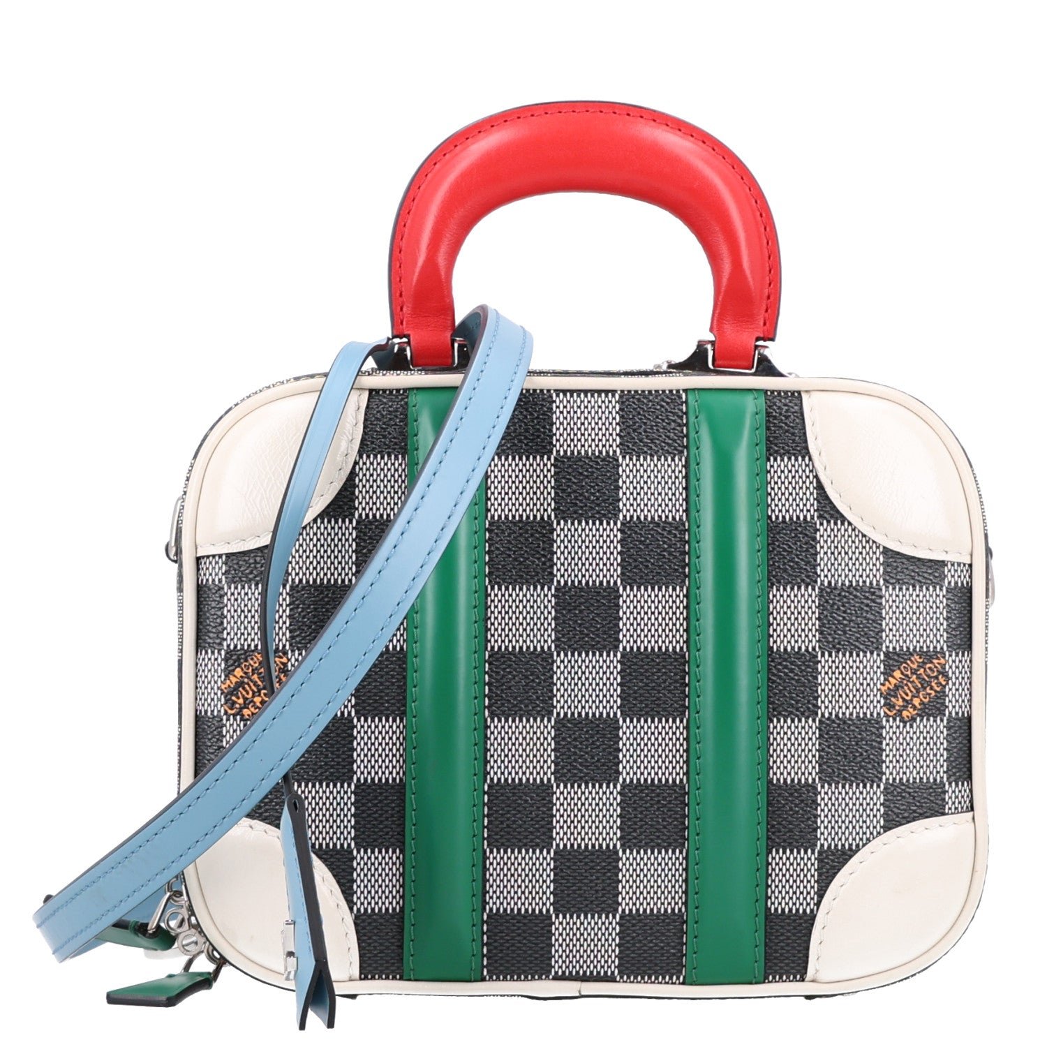 Louis Vuitton Damier Valisette BB Black White