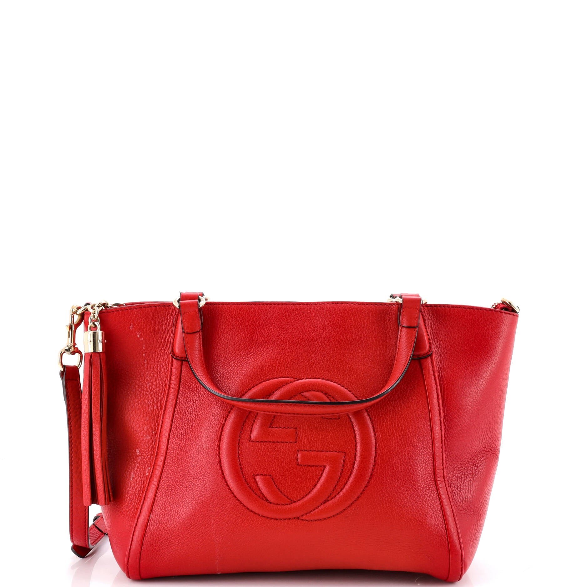 Soho Convertible Top Handle Bag Leather Small