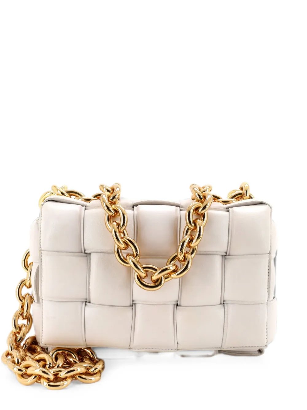 Bottega Veneta Cassette Chain Padded Maxi Intrecciato Leather crossbody bag