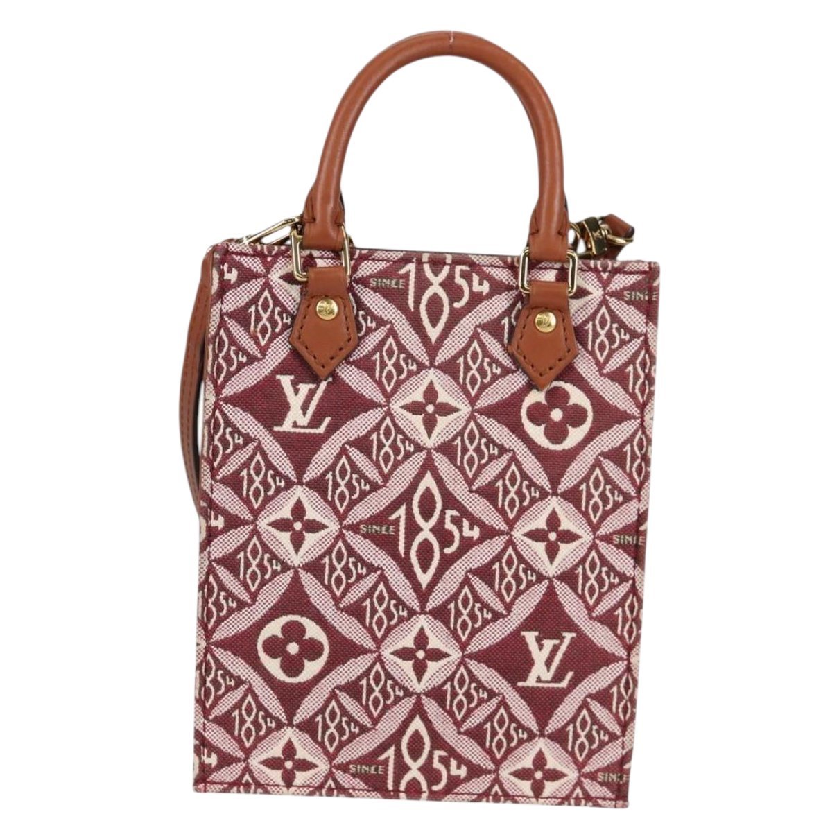 Plat leather handbag