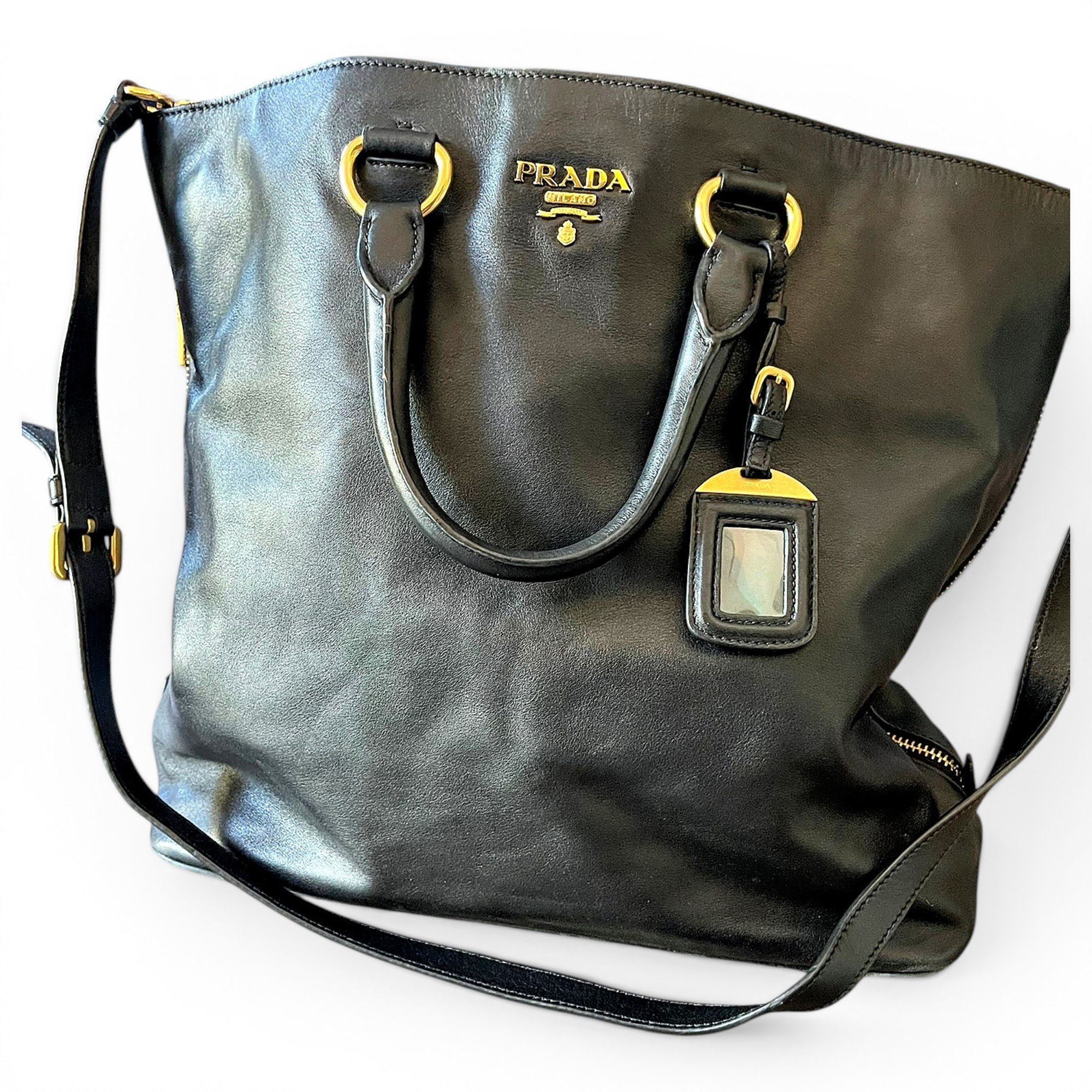 Leather tote