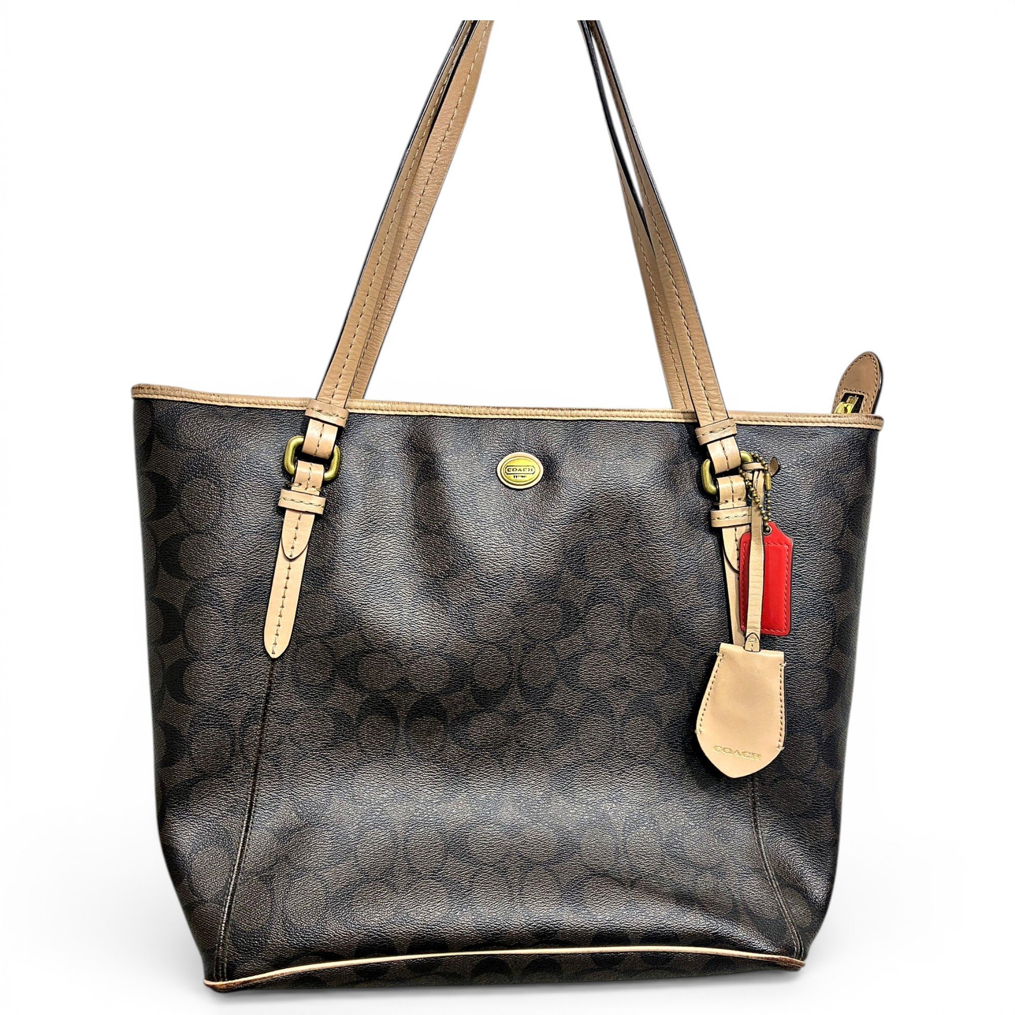 CITY ZIP TOTE leather tote