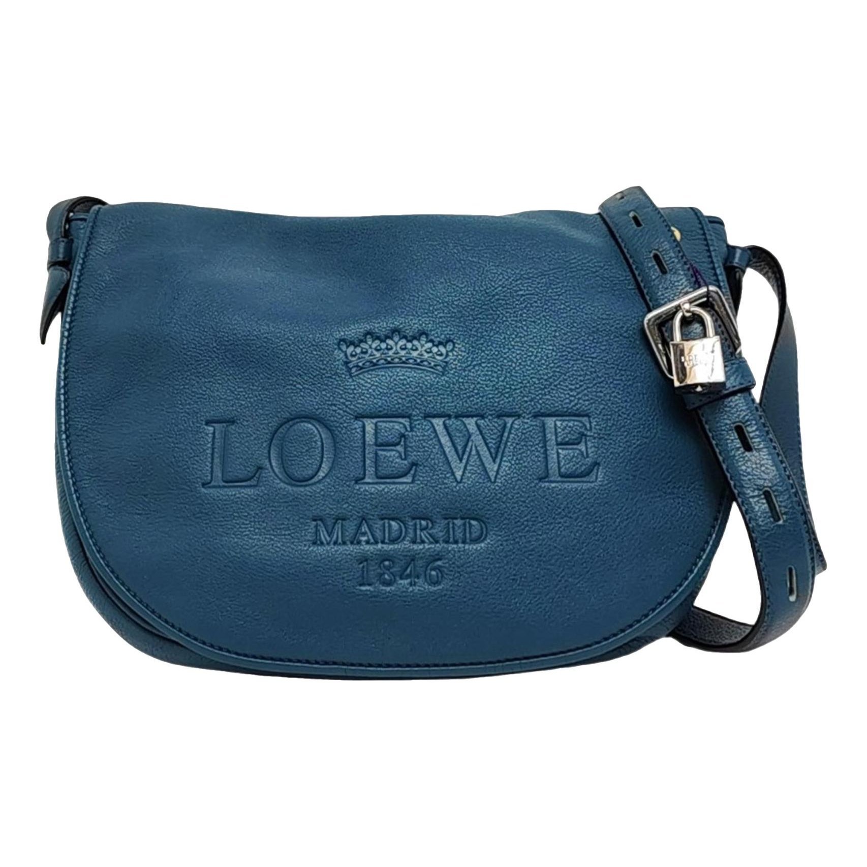 Heel leather crossbody bag