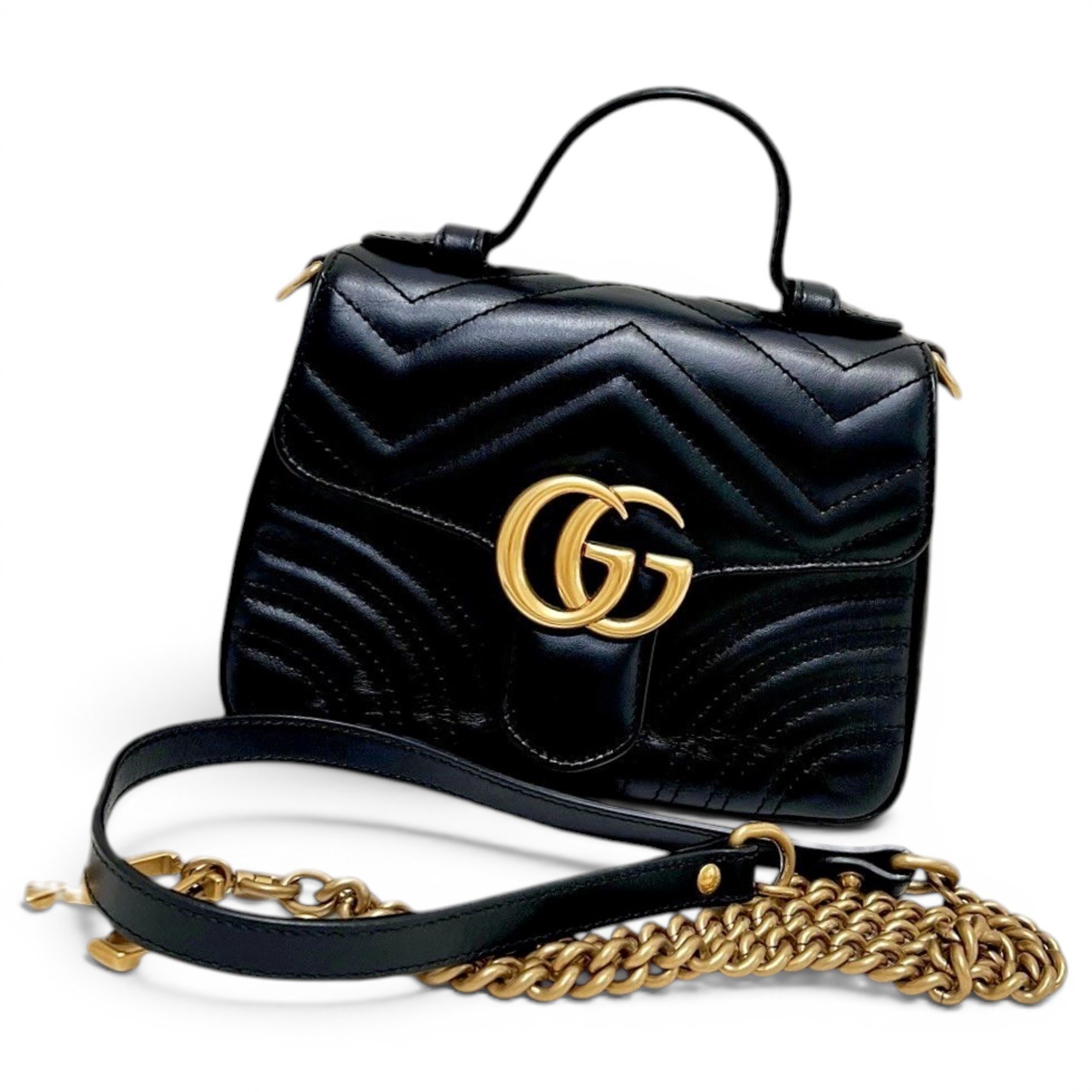 GG Marmont Flap leather handbag