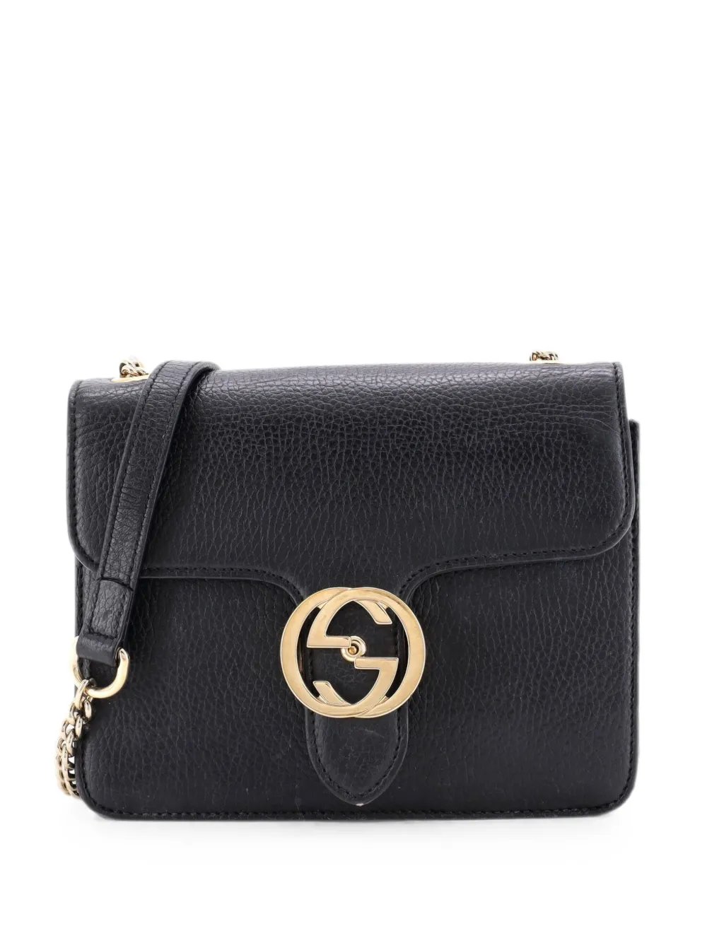 Interlocking Leather Small shoulder bag