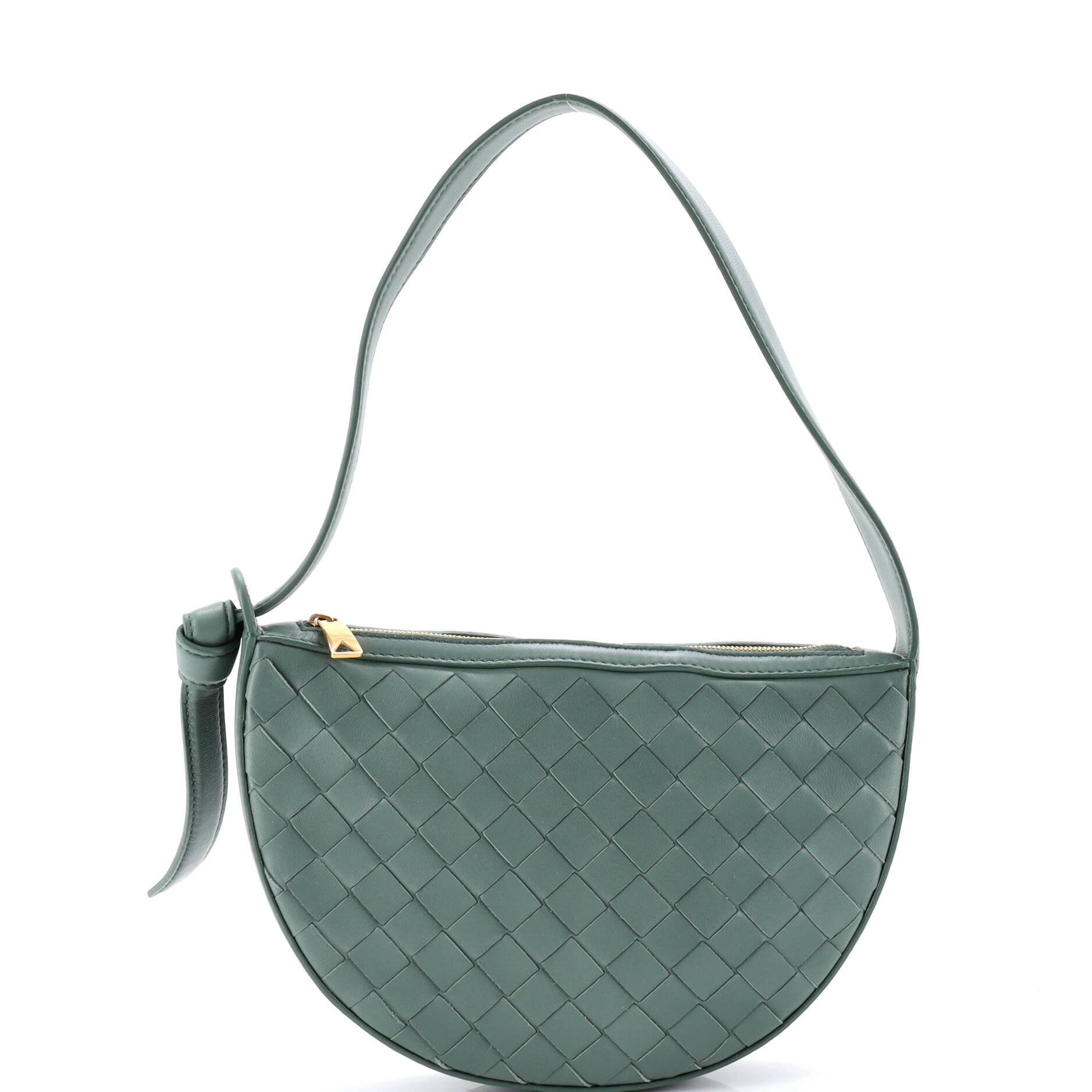 Bottega Veneta Sunrise Shoulder Bag Intrecciato Leather Mini