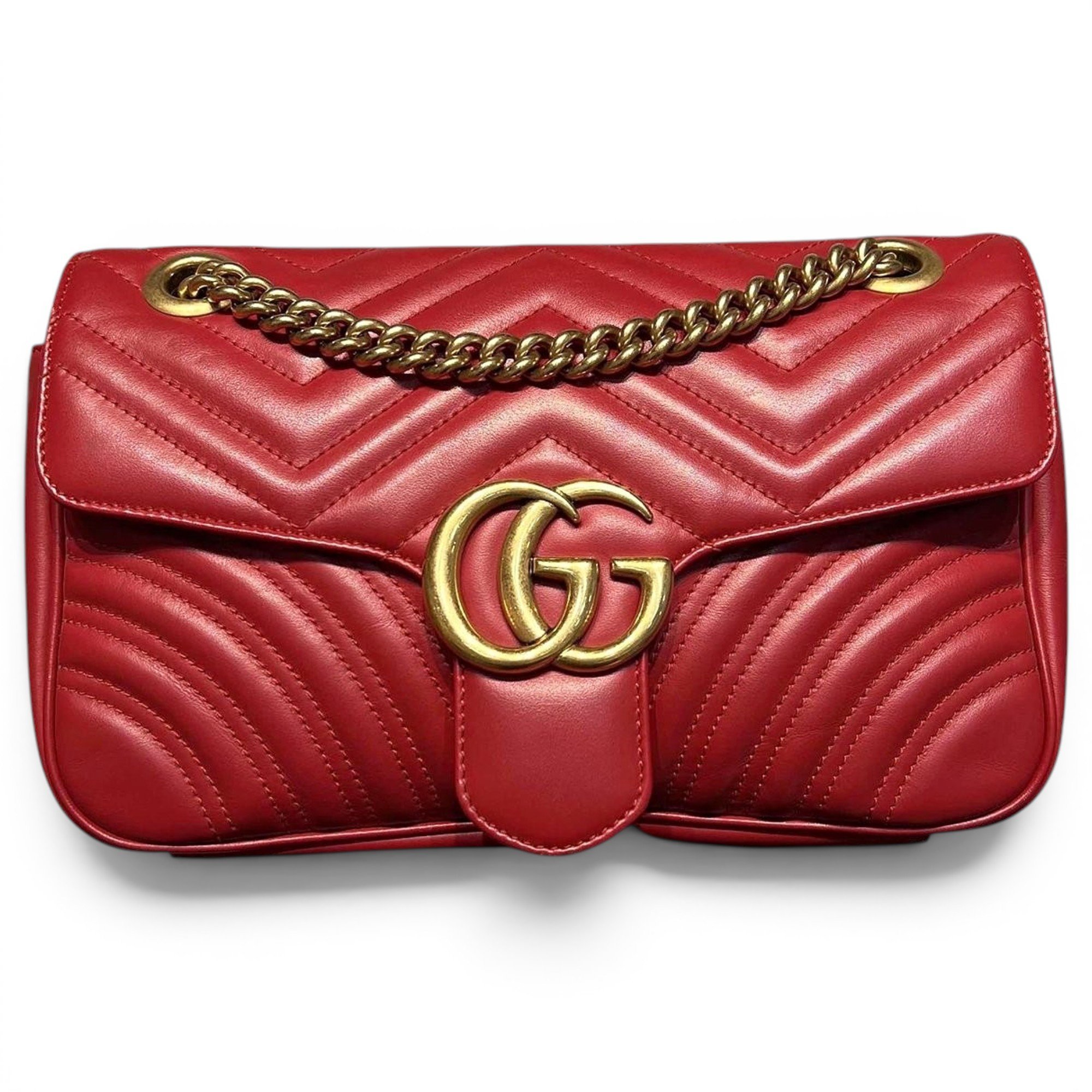 GG Marmont Flap leather handbag