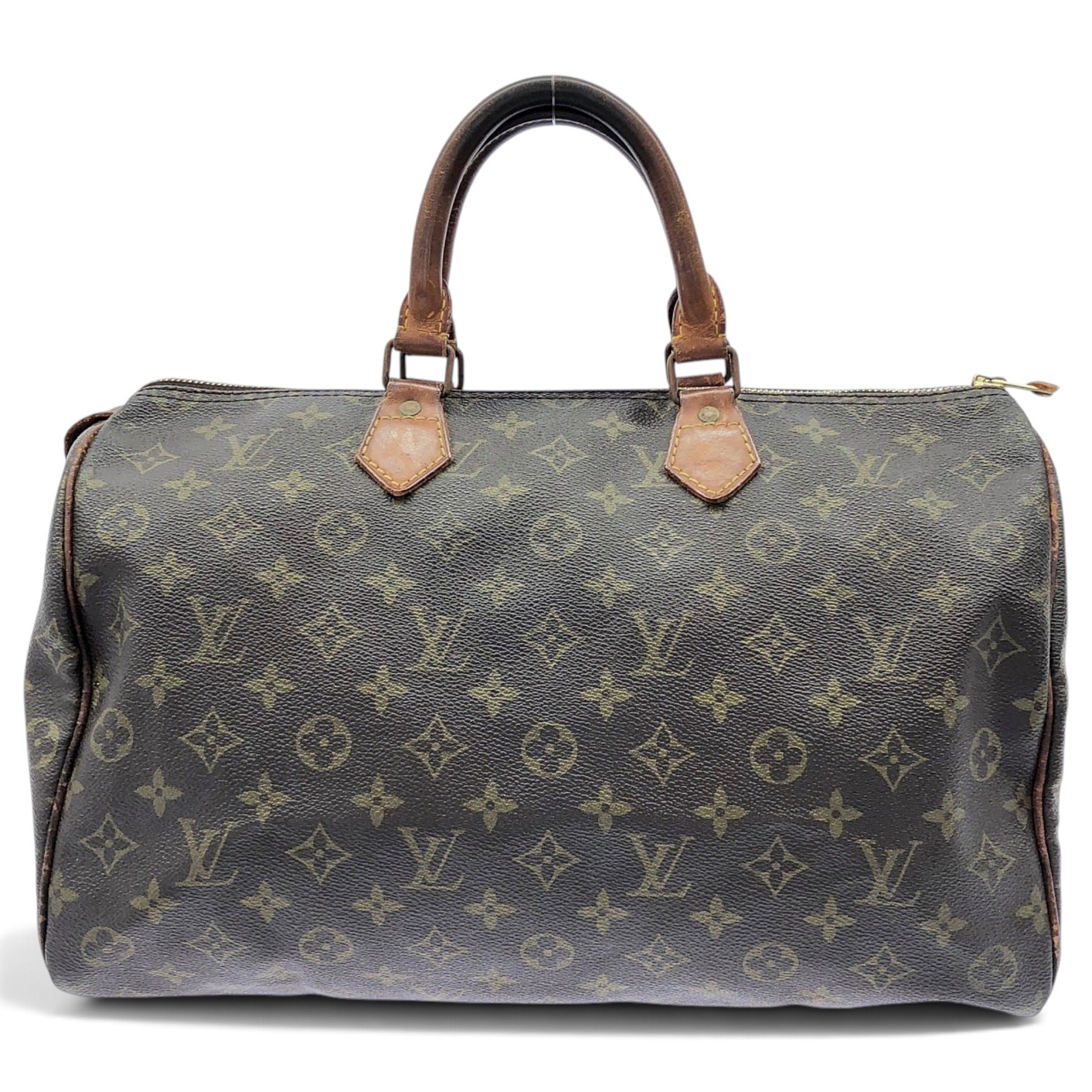 Speedy leather handbag