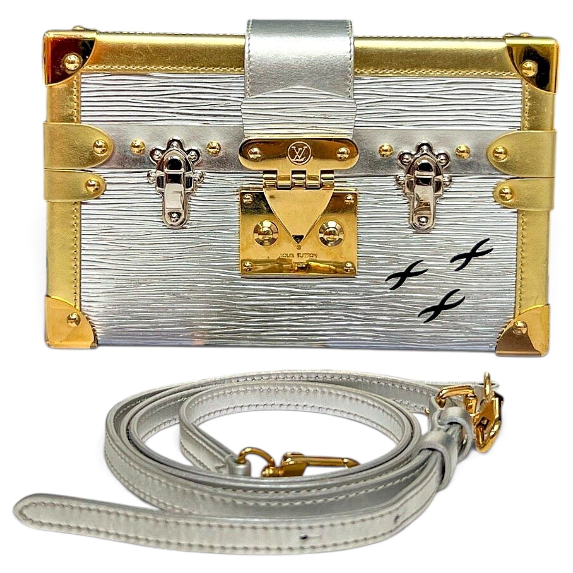 Petite Malle leather mini bag