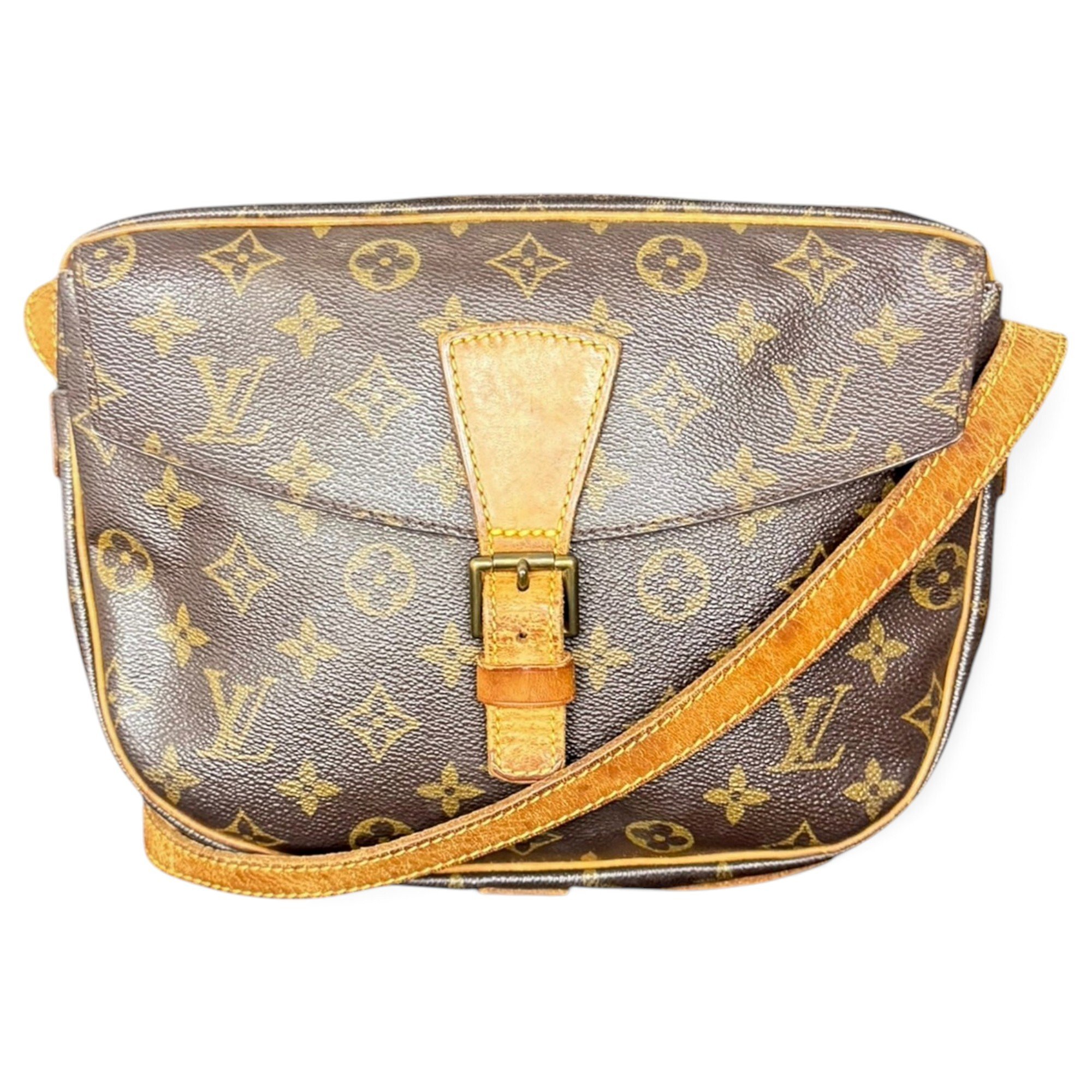 Jeune fille leather crossbody bag
