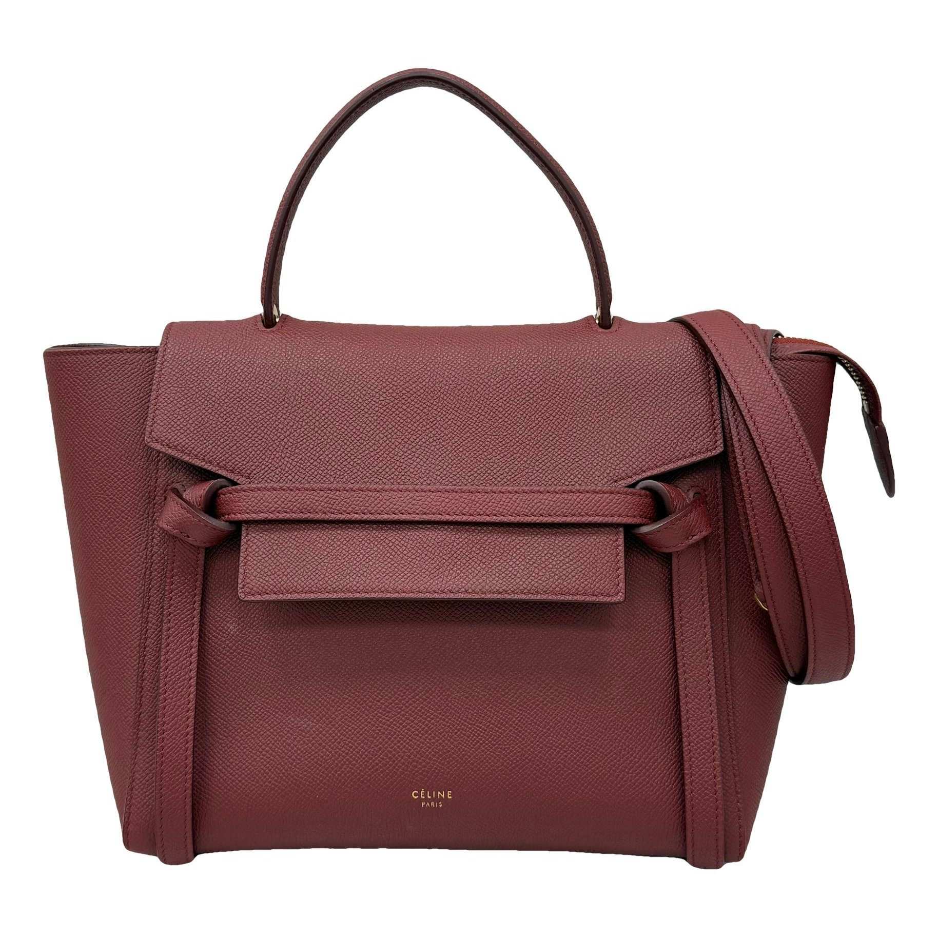 Belt leather handbag