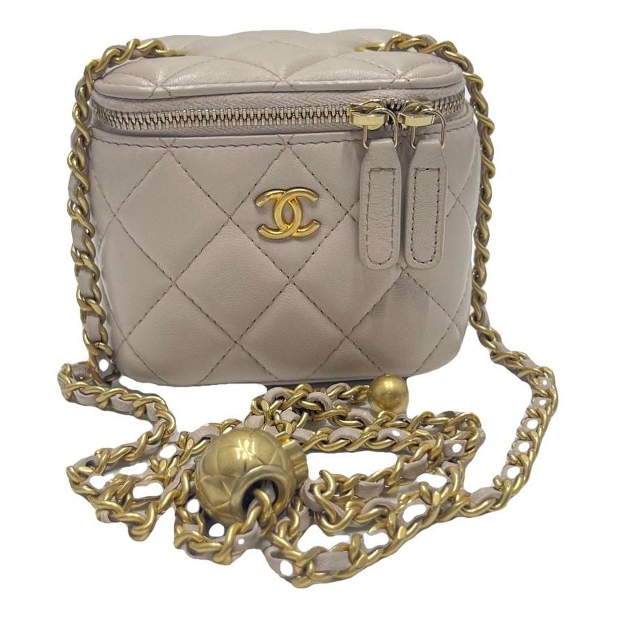 Trendy CC Vanity leather handbag