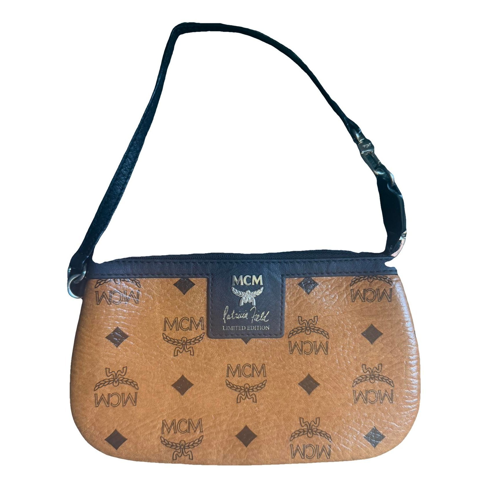 Leather clutch bag