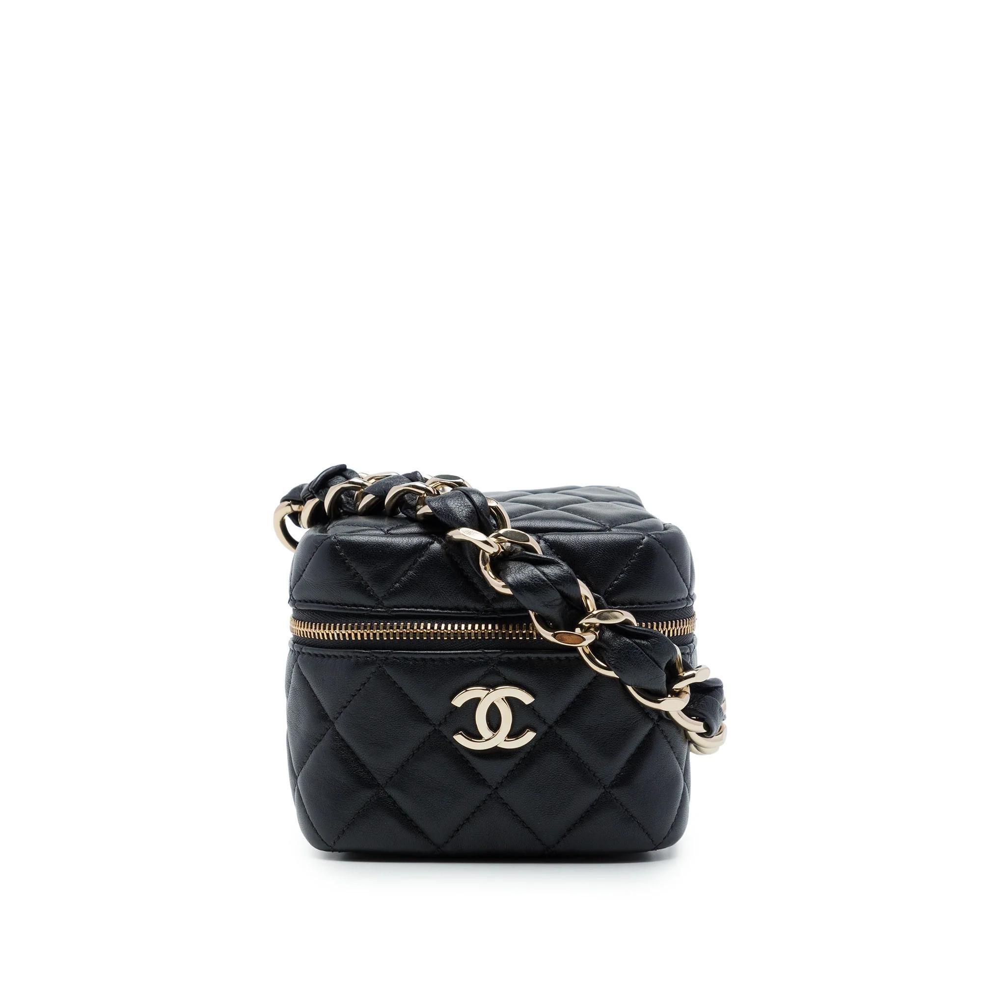 Vanity pony-style calfskin handbag