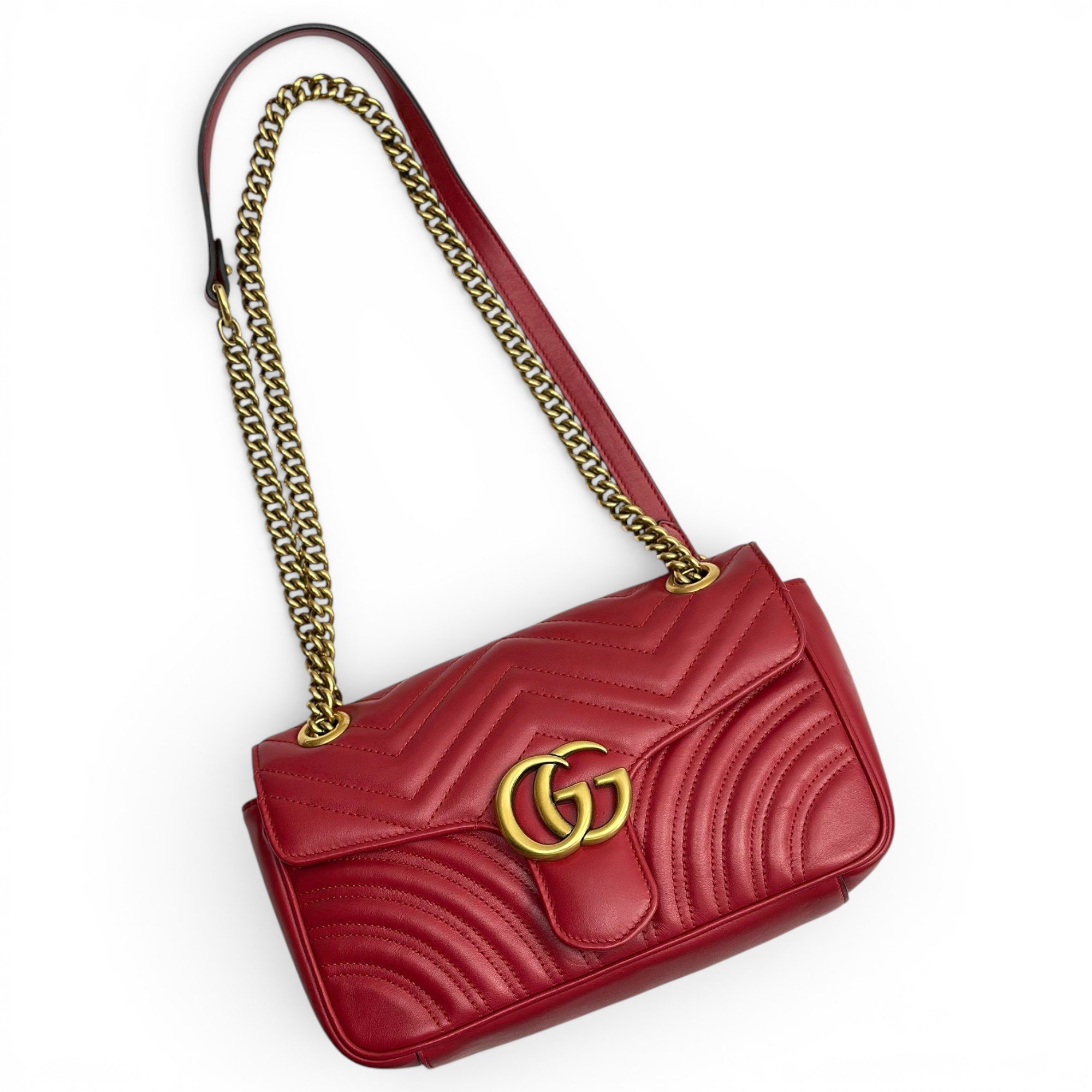 GG Marmont Flap leather handbag