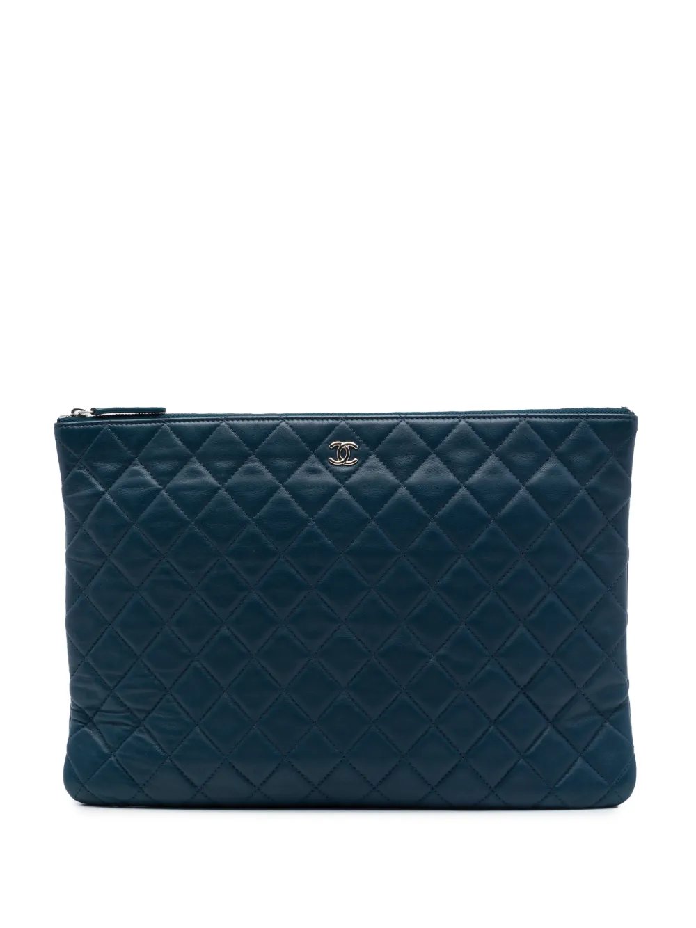 2016-2017 Large Quilted Lambskin O Case clutch bag