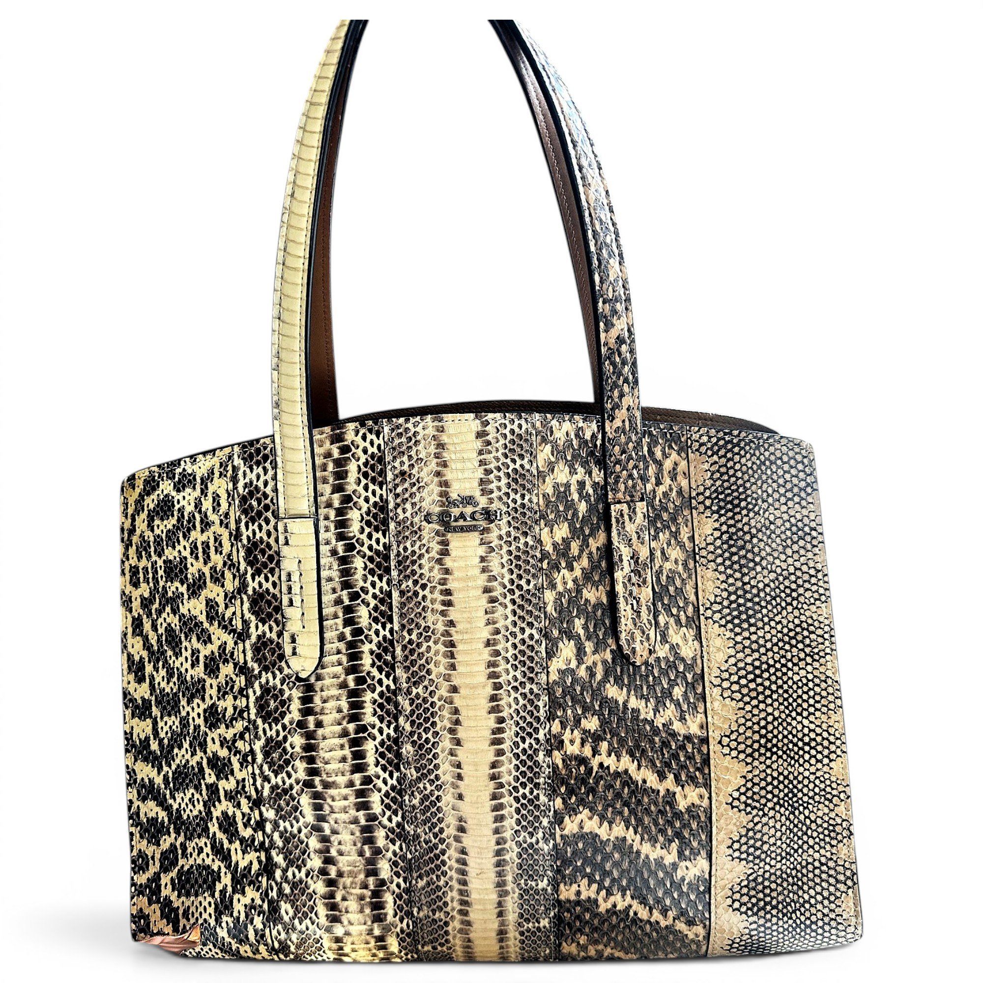 Leather tote