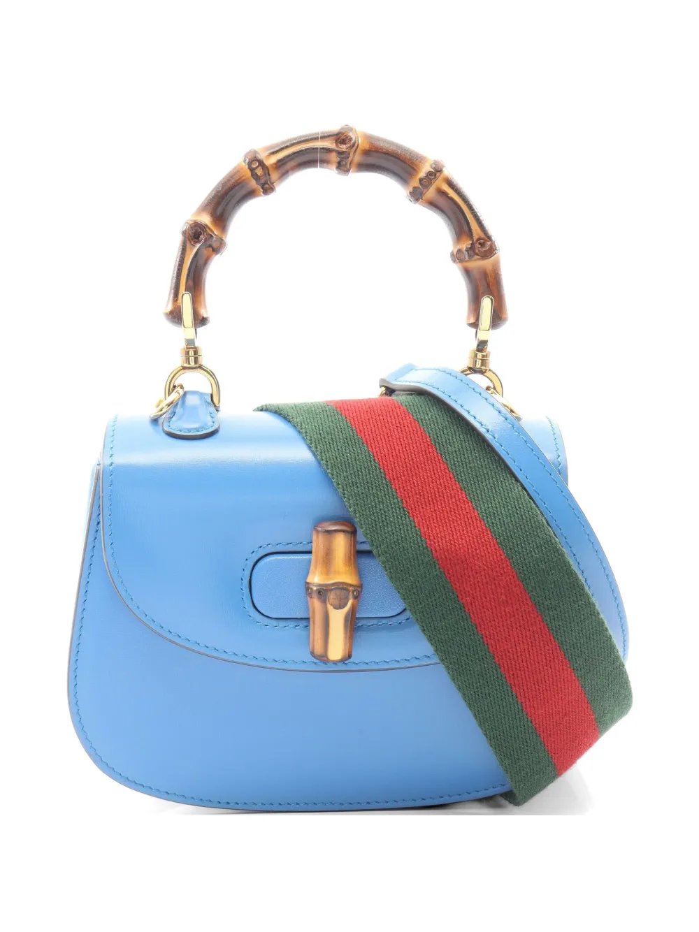 Bamboo leather handbag
