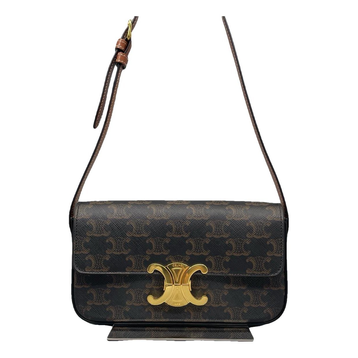 Triomphe Long vinyl handbag