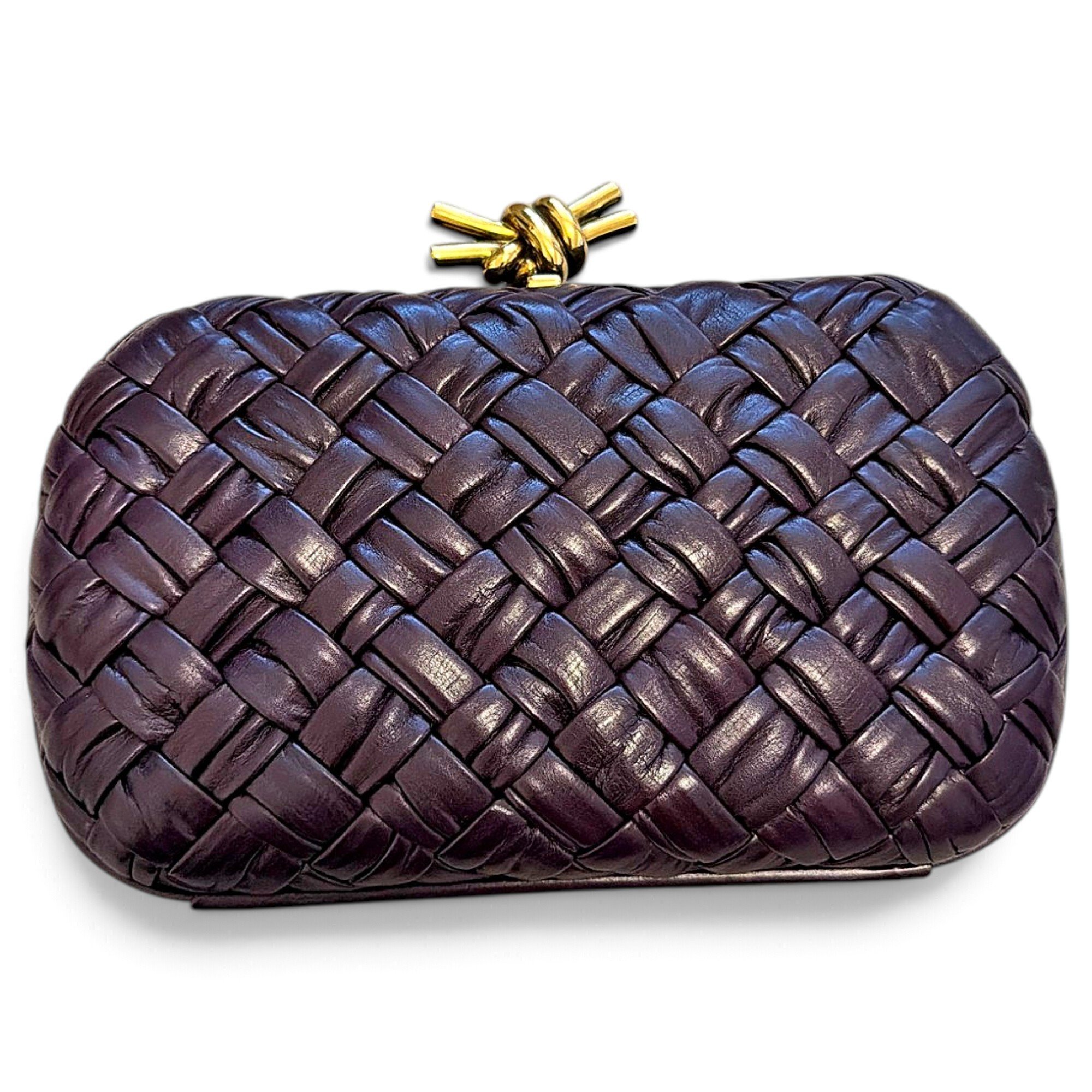 Pochette Knot leather clutch bag
