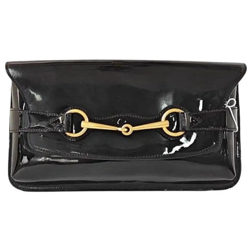 Bright Bit patent leather crossbody bag