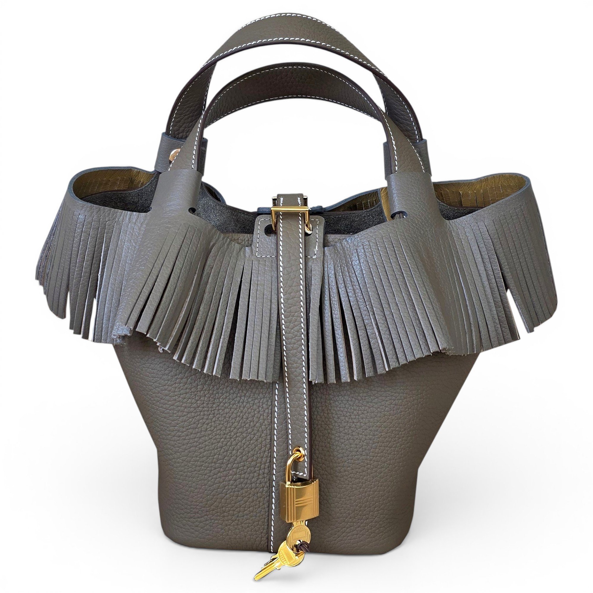 Hermes Picotin 18 Handbag Clemence Leather 2025