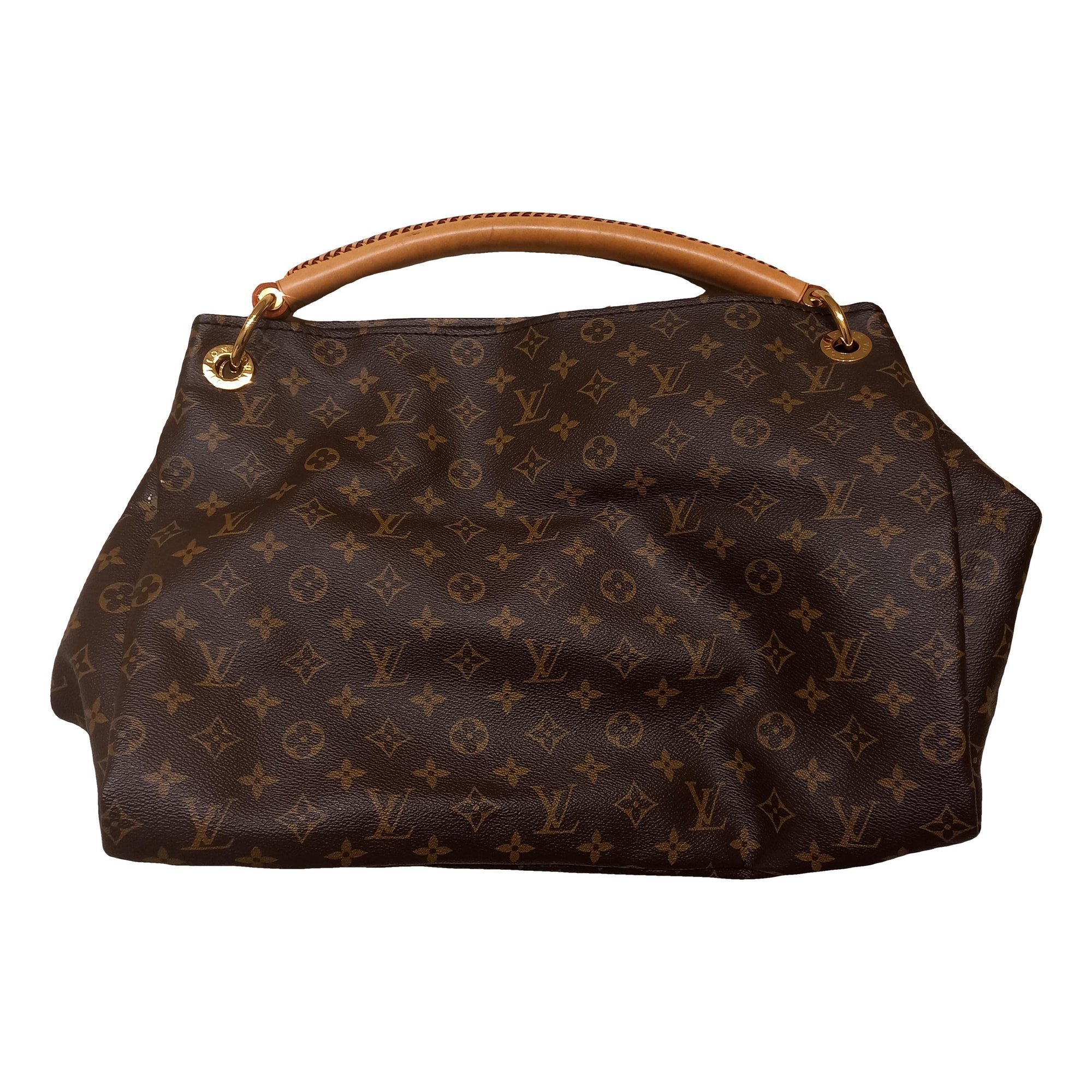 Artsy leather handbag