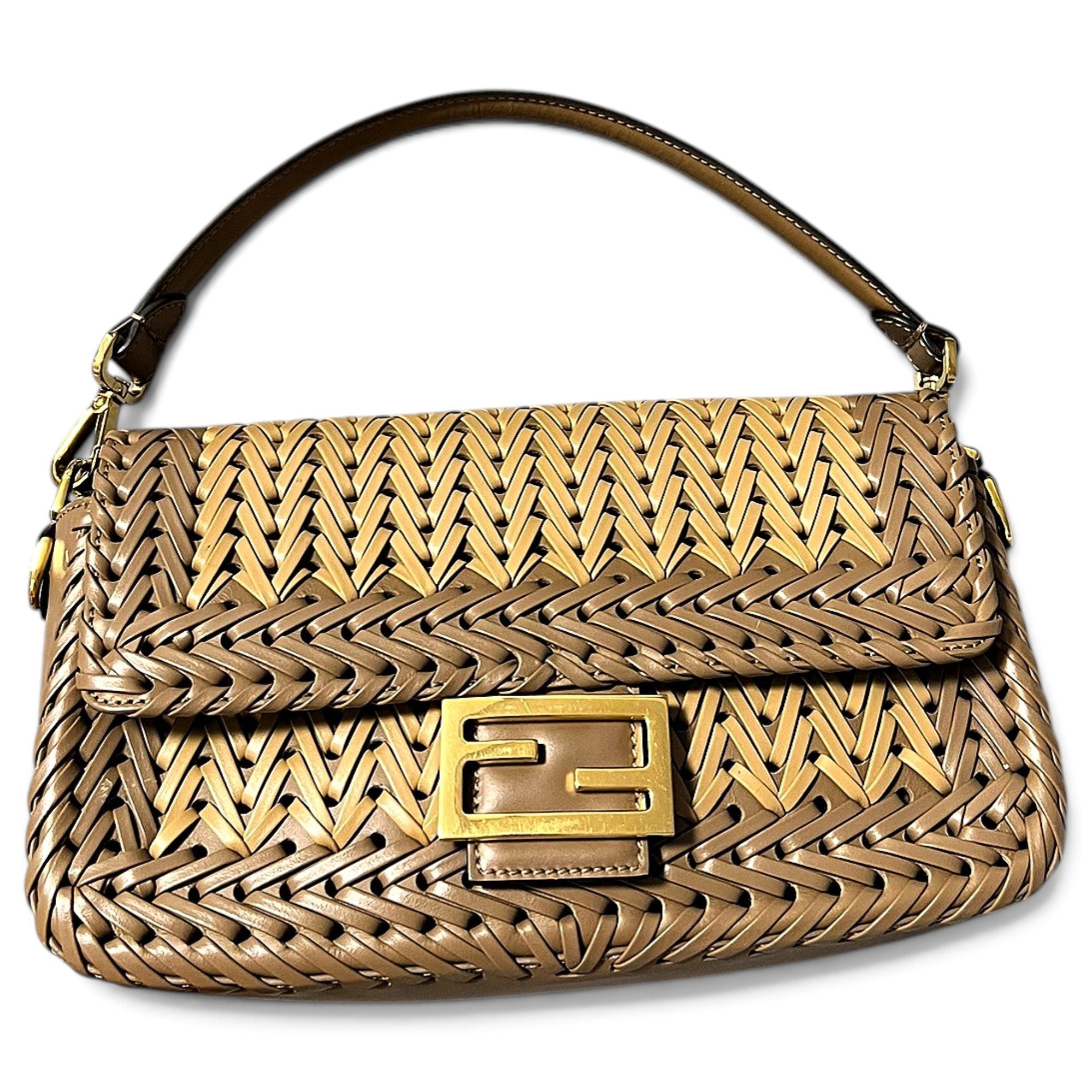 Baguette leather handbag