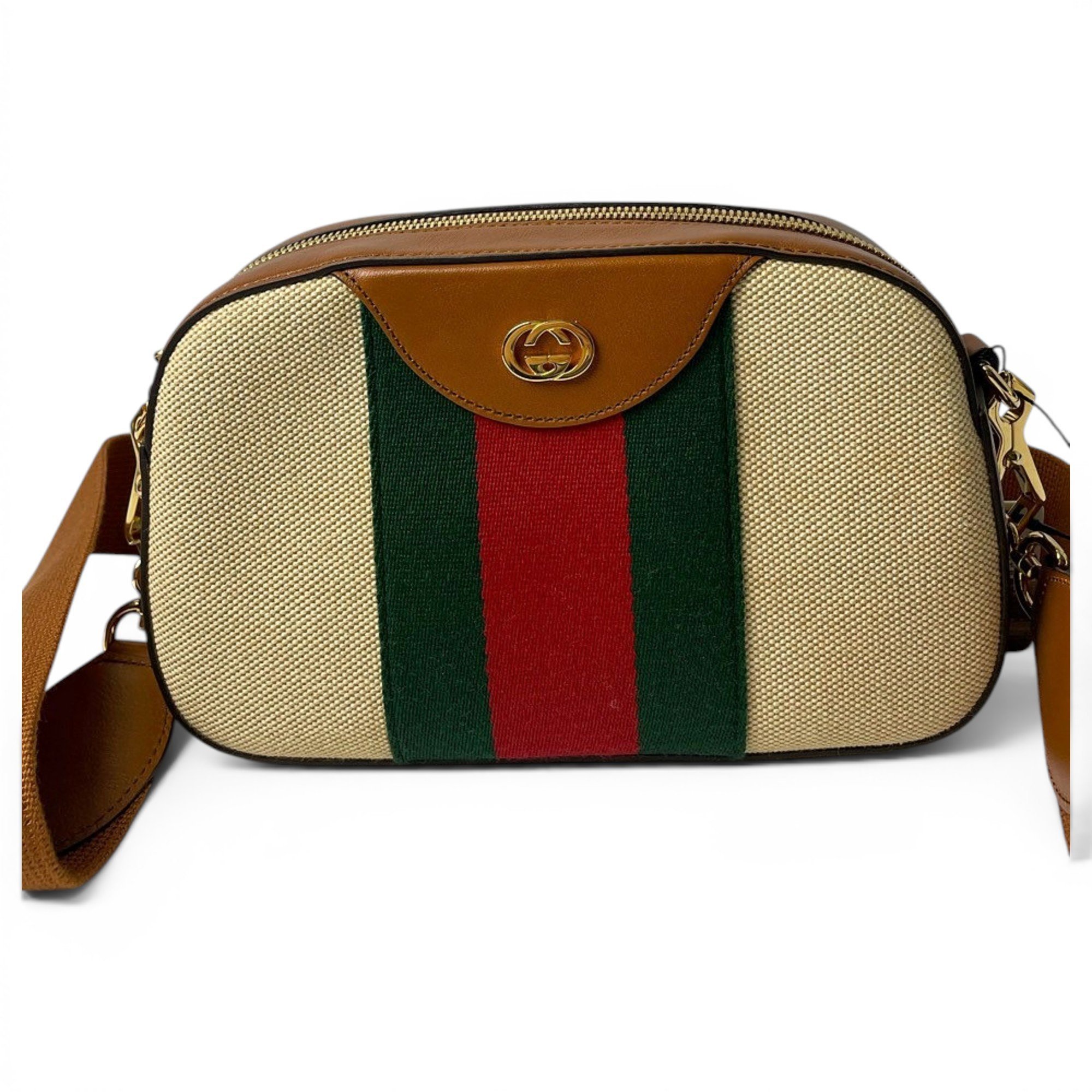 Ophidia leather crossbody bag