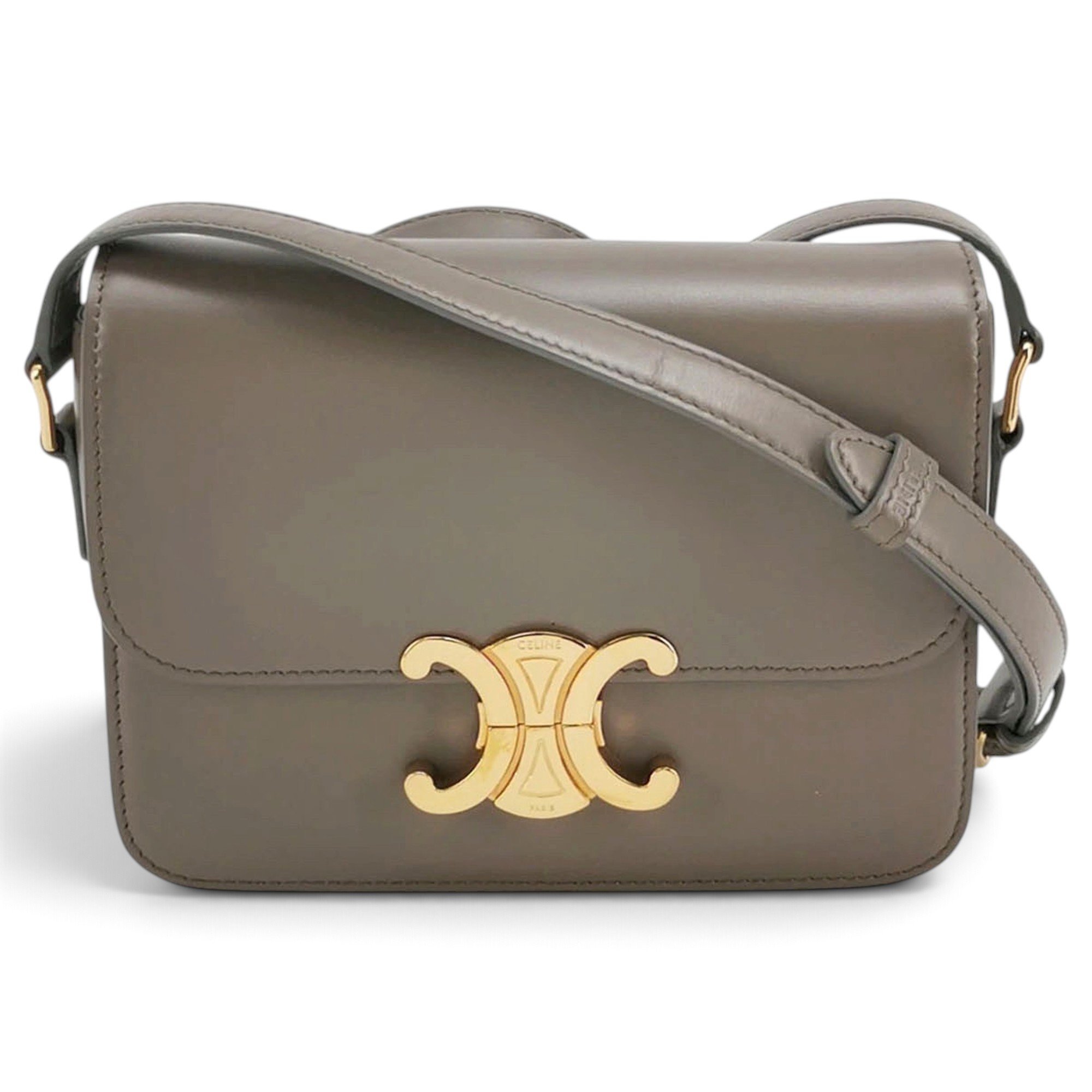 Triomphe leather handbag
