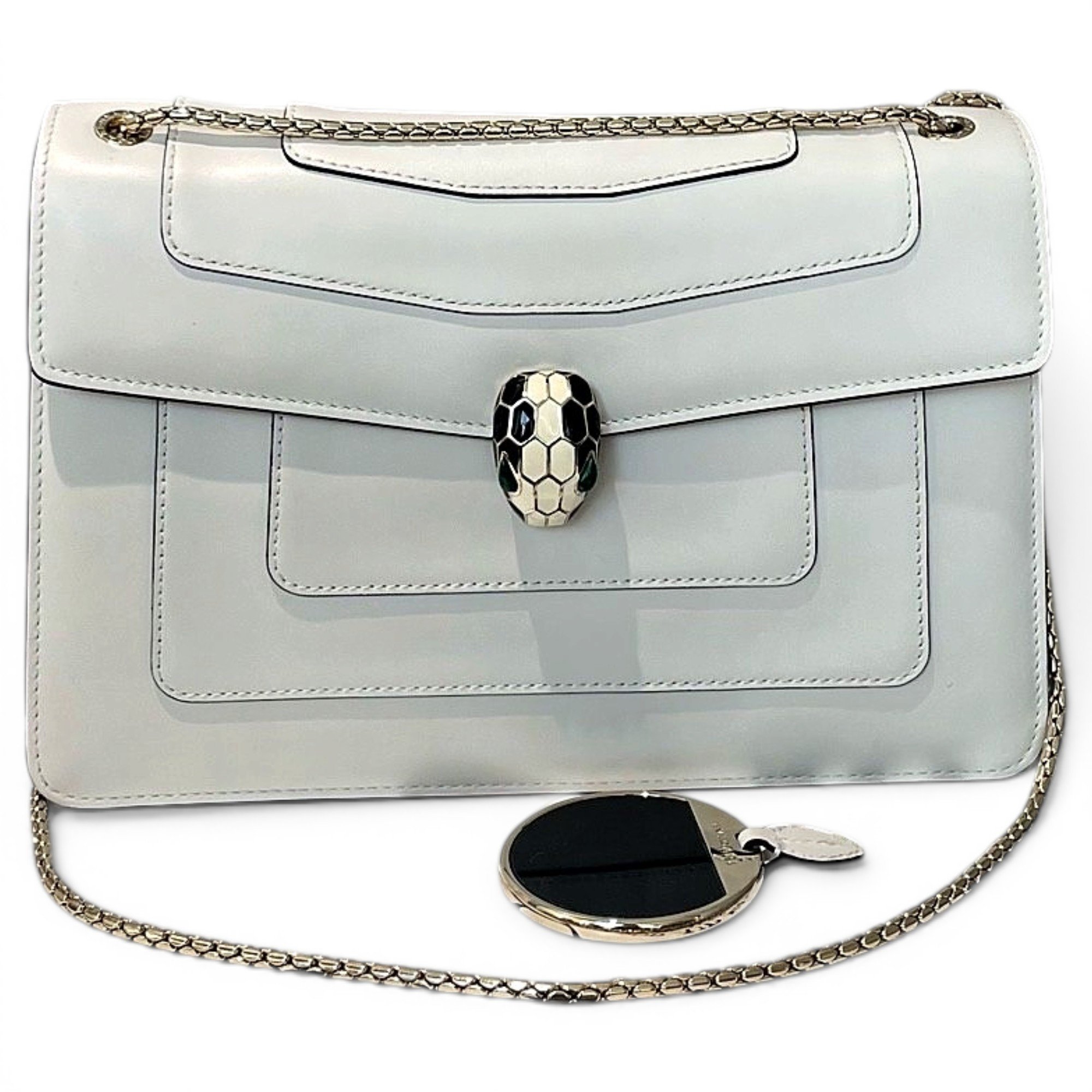 Serpenti leather handbag