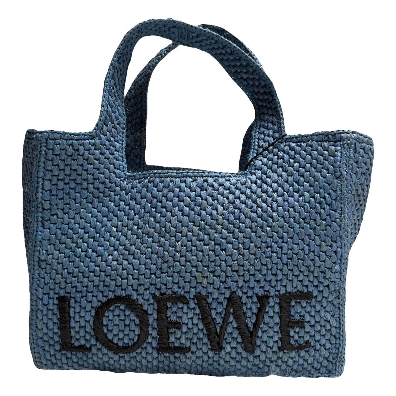 Font leather handbag
