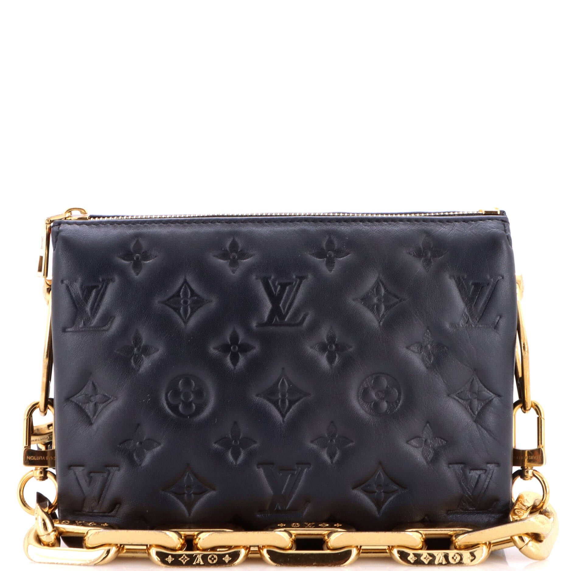 Coussin Bag Monogram Embossed Lambskin BB