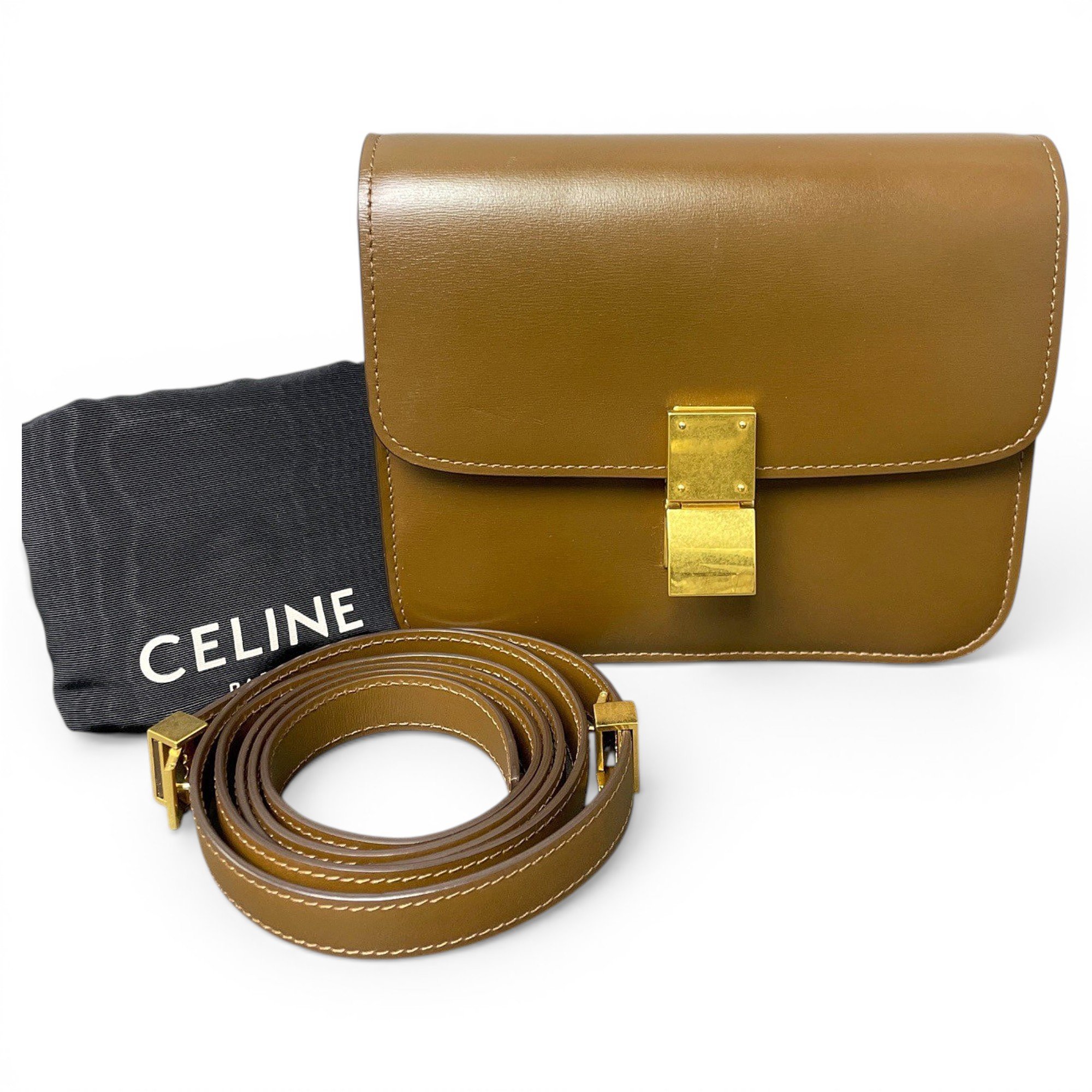 Classic leather handbag
