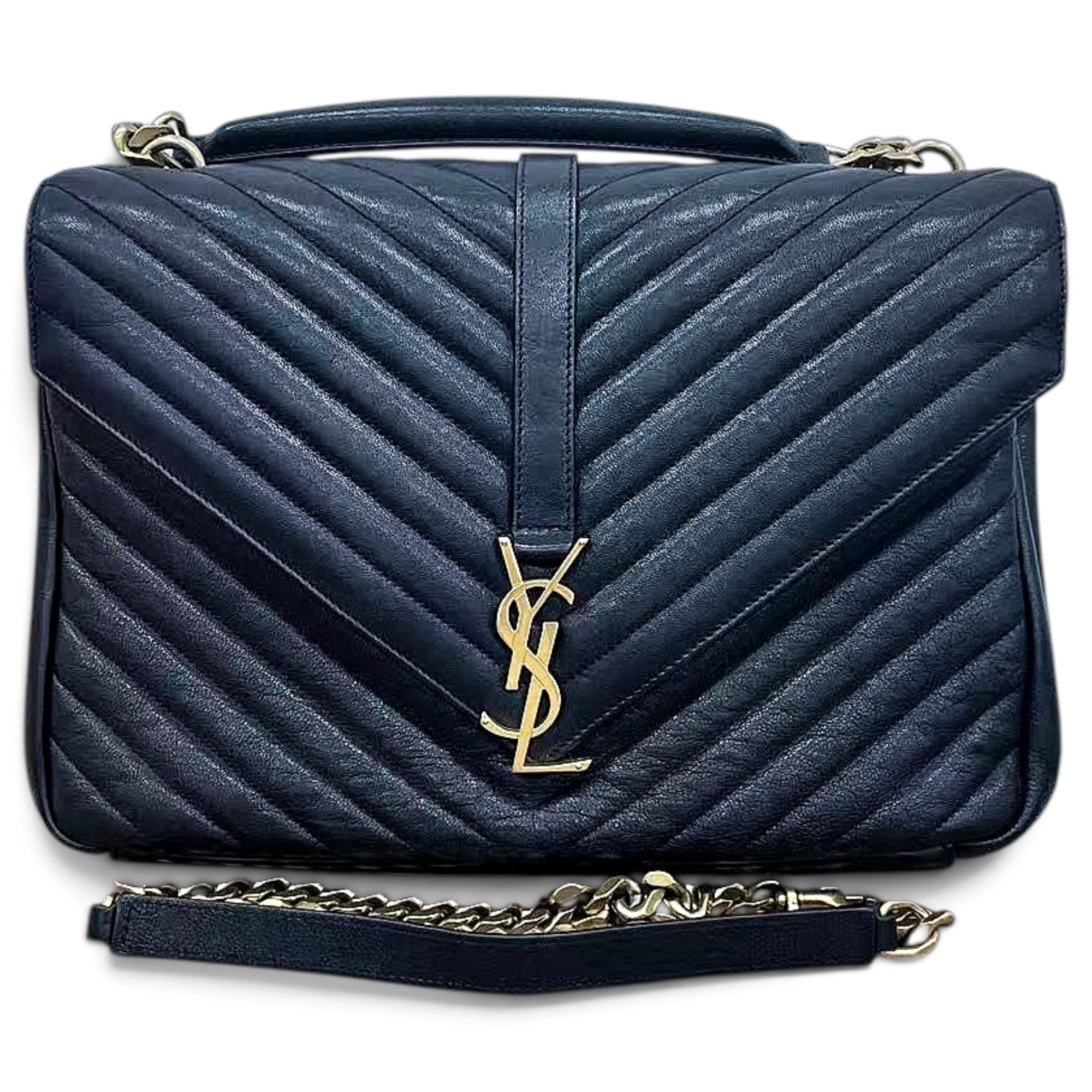Saint Laurent Collége monogramme leather handbag
