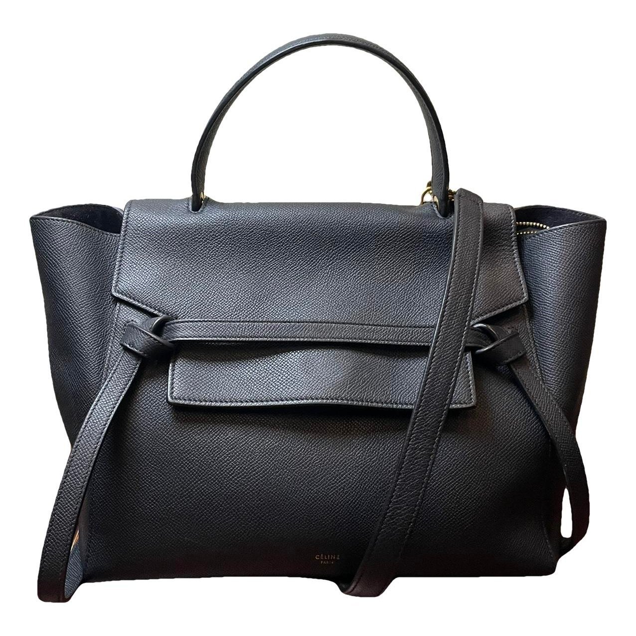 Belt leather handbag