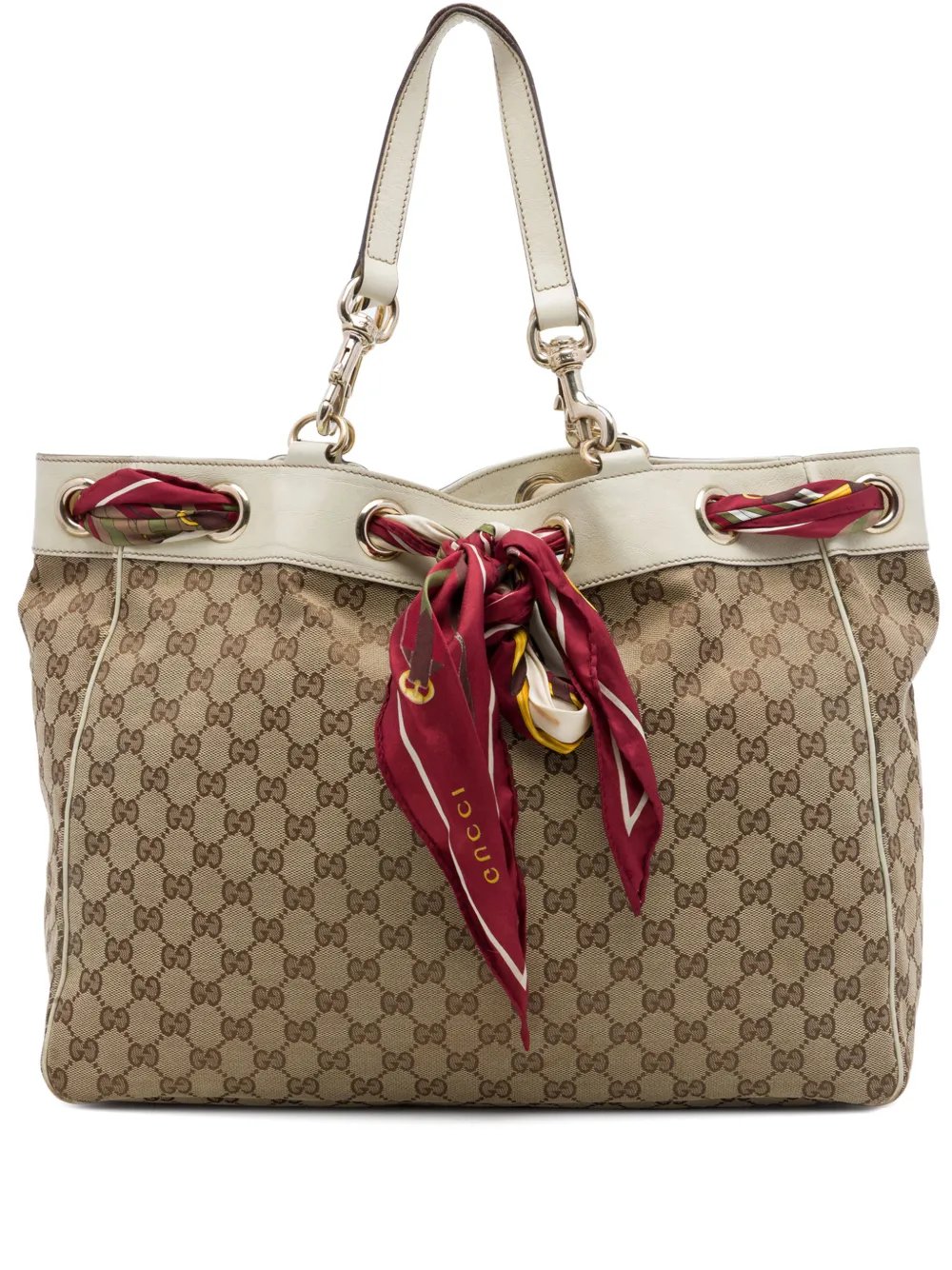 2000-2015 Large GG Canvas Positano tote bag