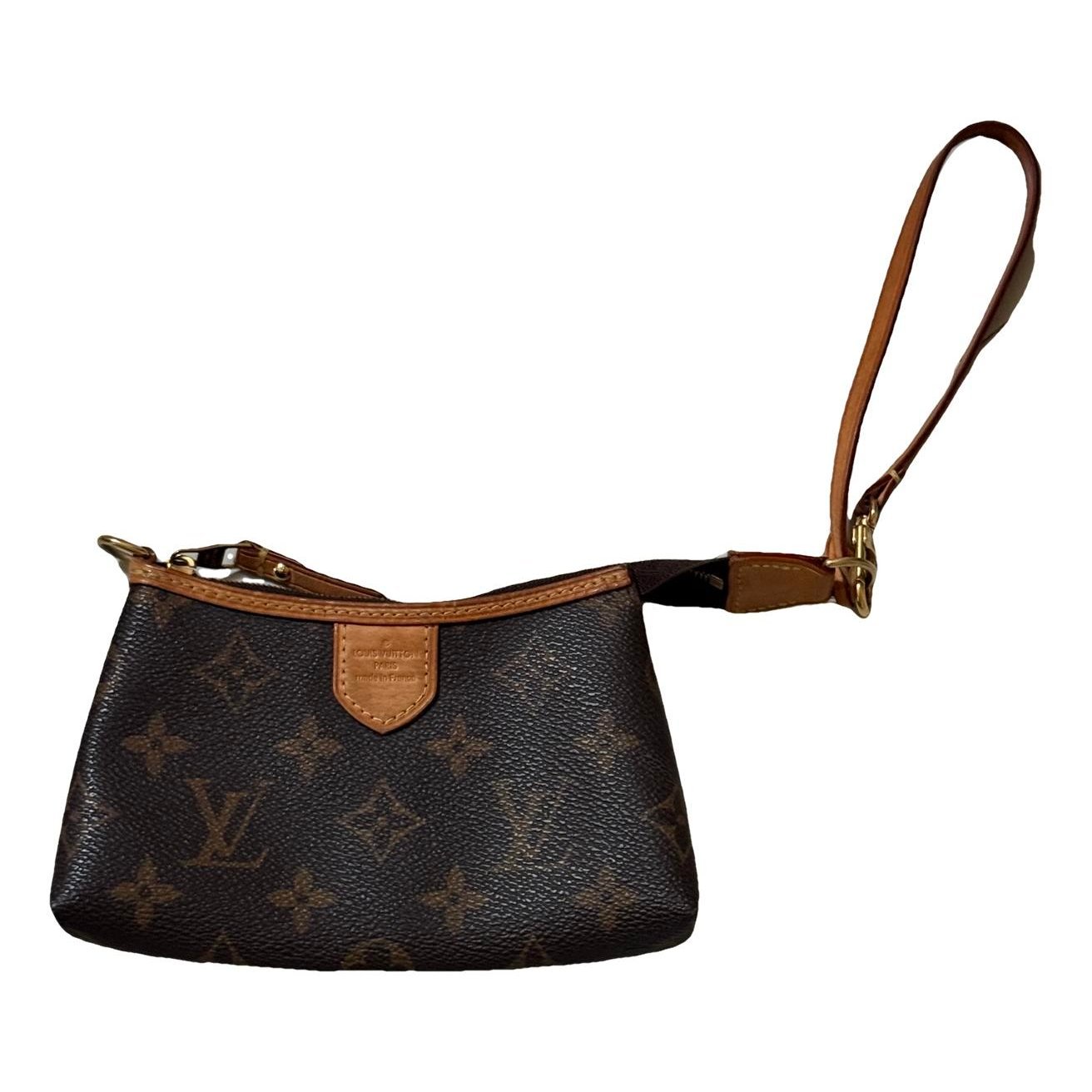 Leather clutch bag