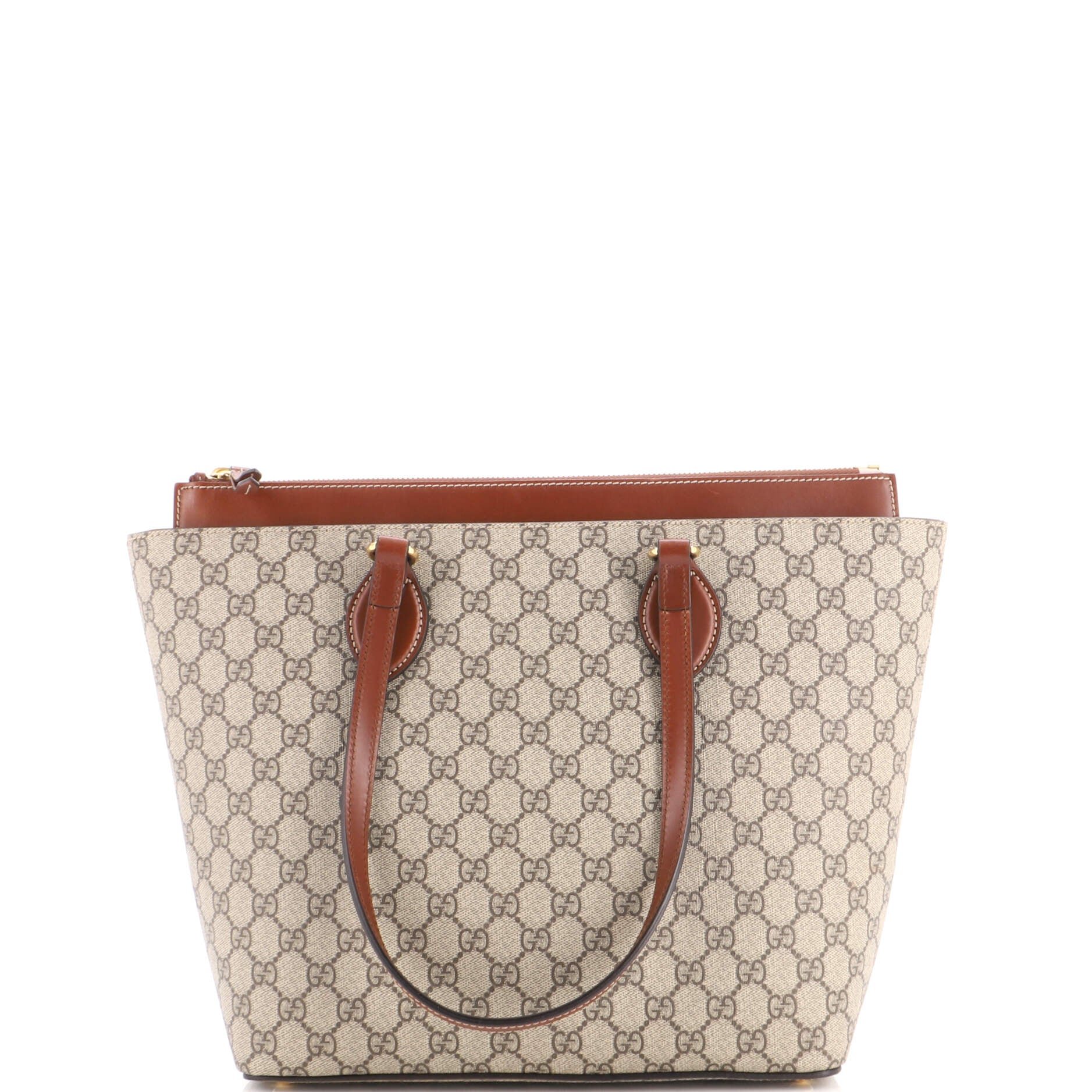 Linea A Zip Tote GG Coated Canvas and Leather Medium
