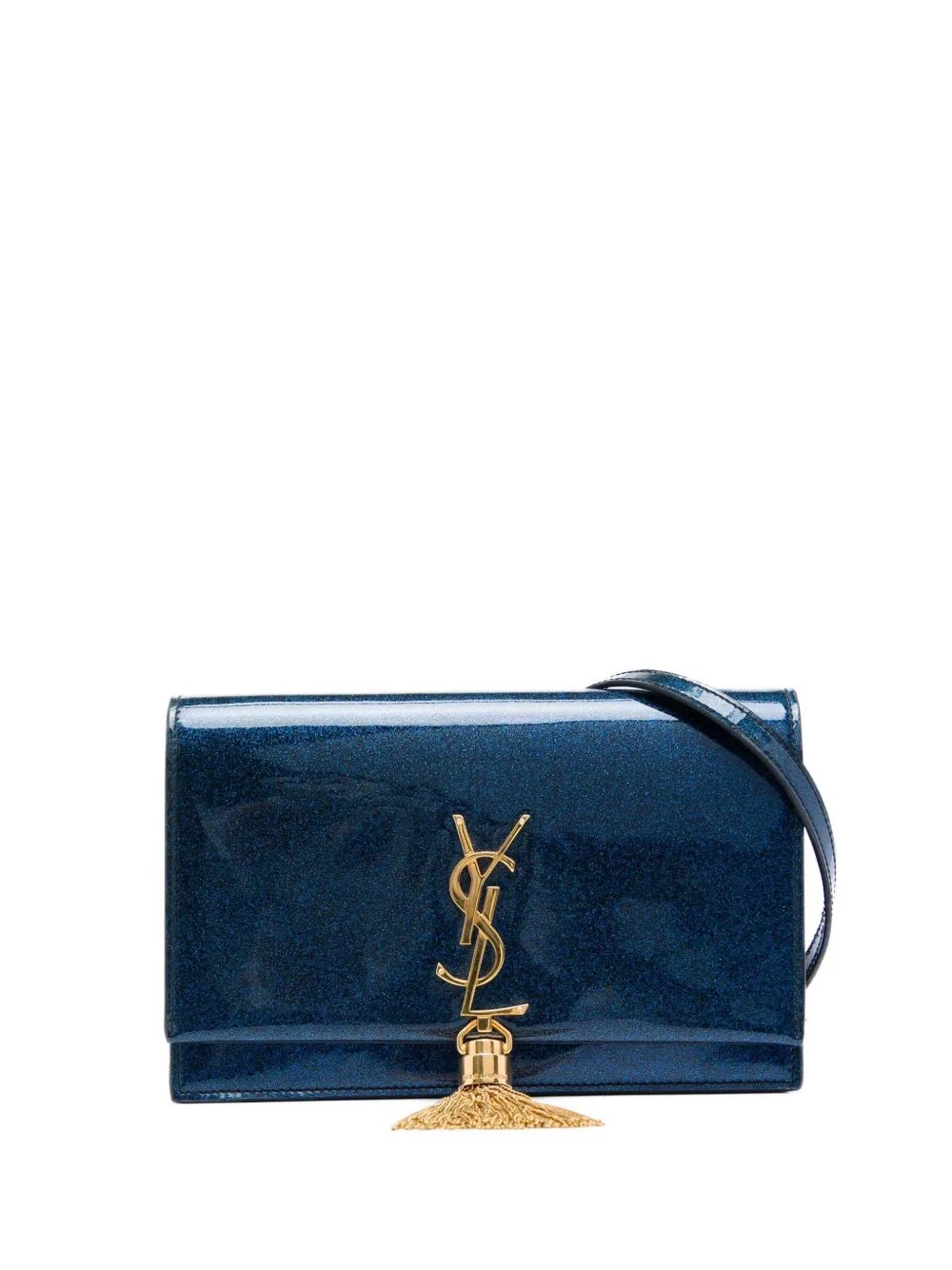 2018 Glitter Patent Monogram Kate Tassel Wallet on Chain crossbody bag