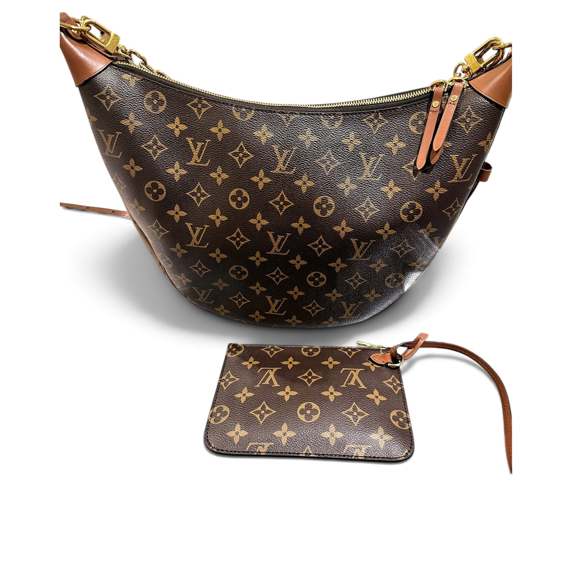 Loop leather handbag