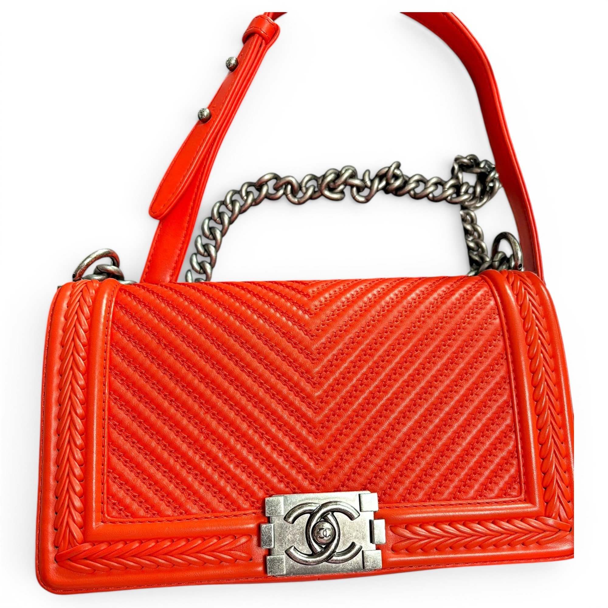 Boy leather crossbody bag