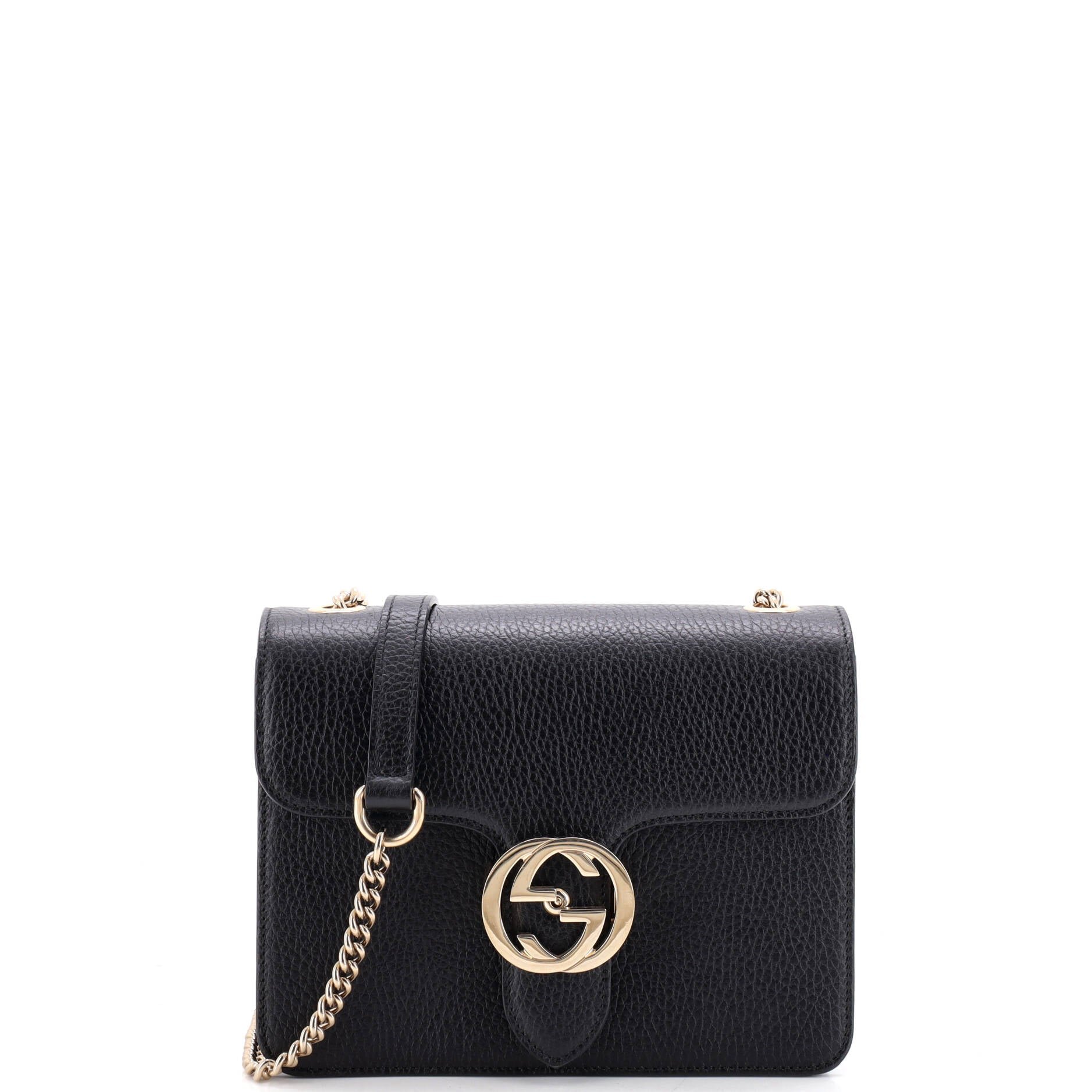 Interlocking Shoulder Bag Leather Small