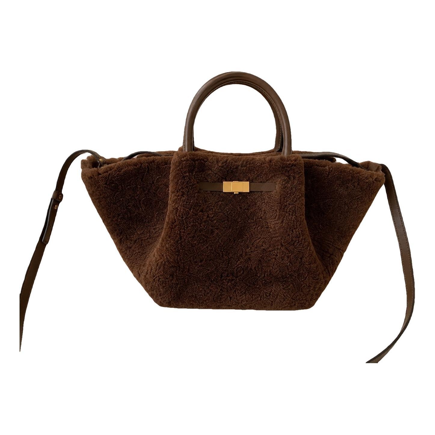 Faux fur handbag