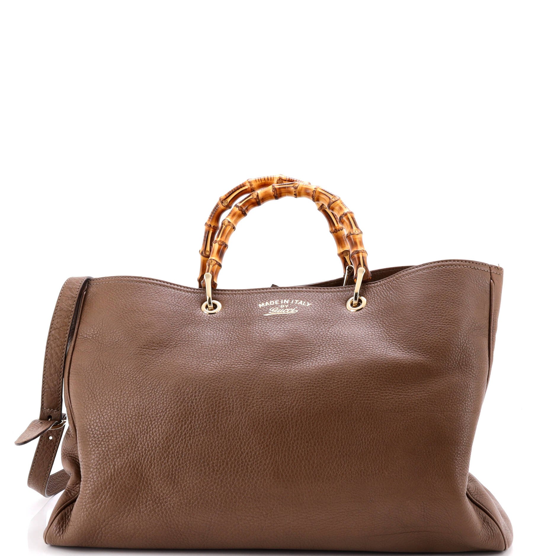 Bamboo Shopper Tote Leather Large