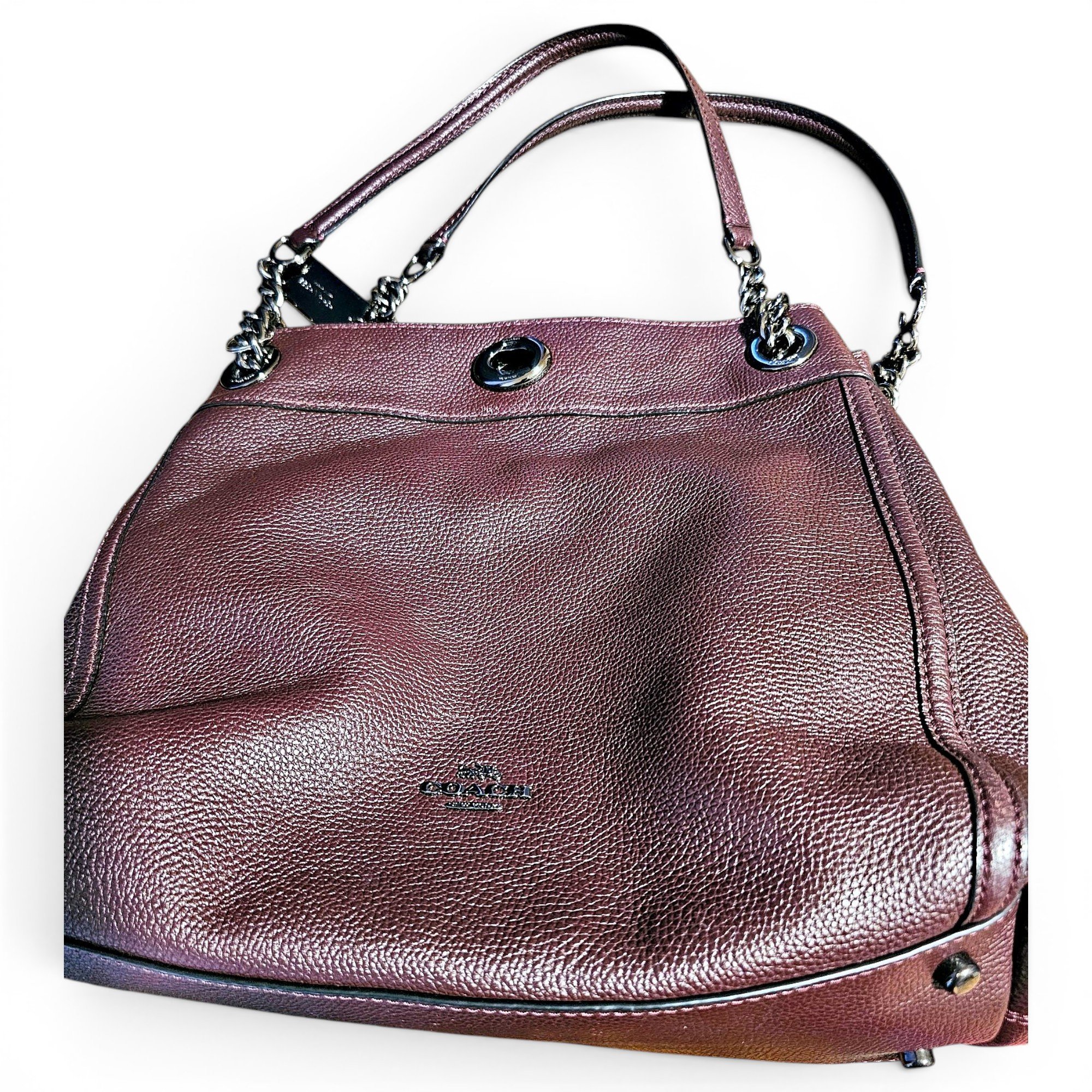 Edie leather handbag