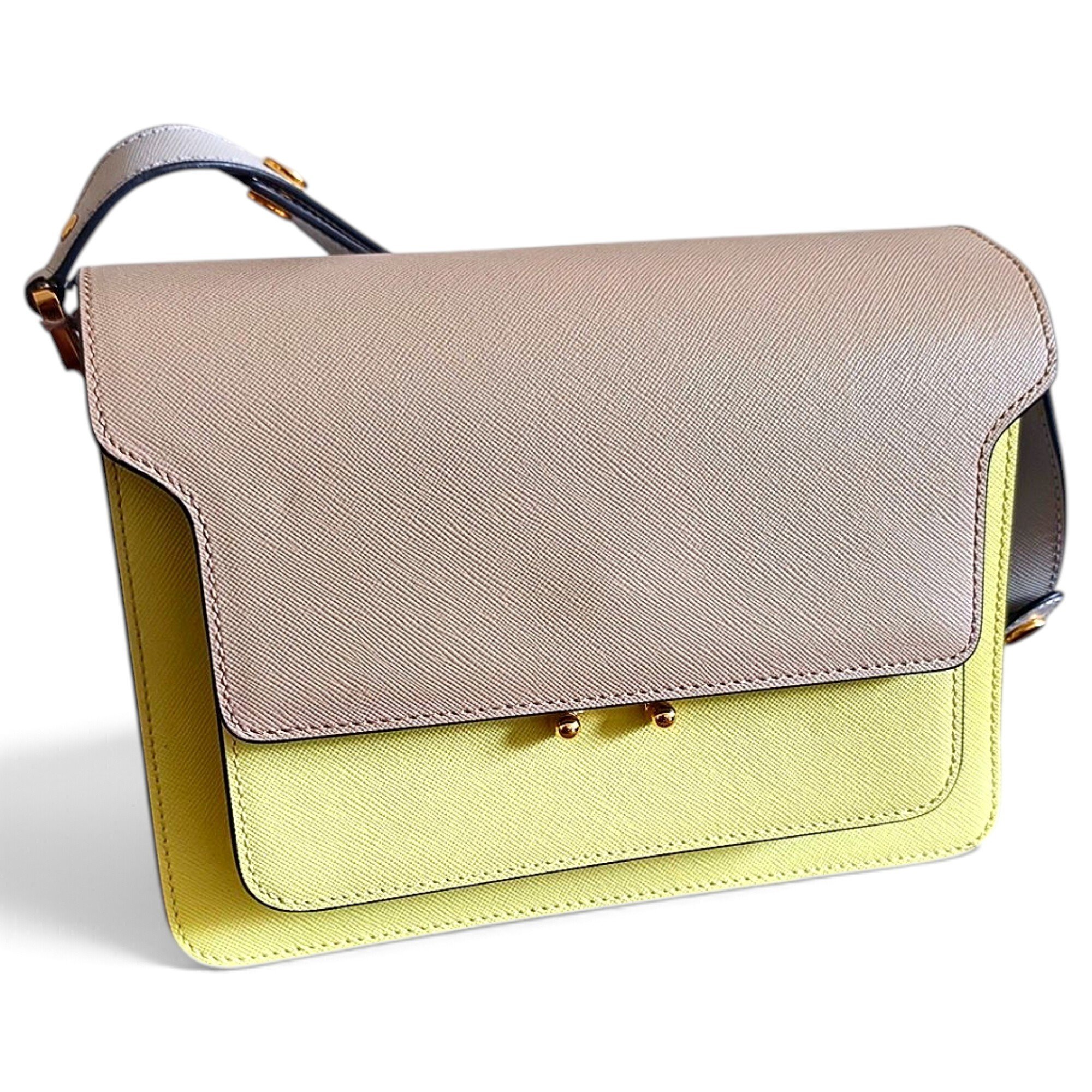 Marni Trunk leather crossbody bag