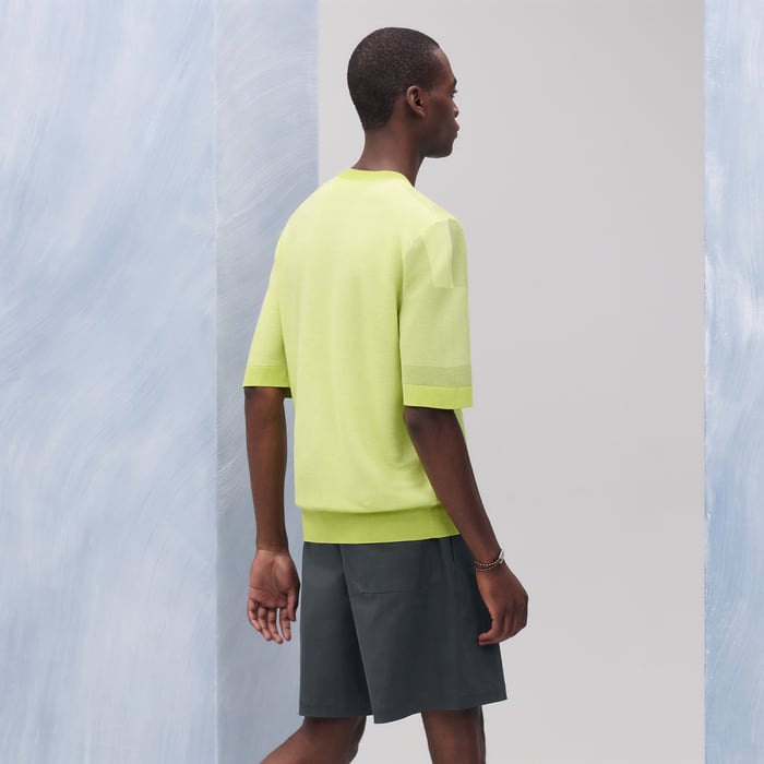 Lime "Big Maillon" Crewneck Sweater