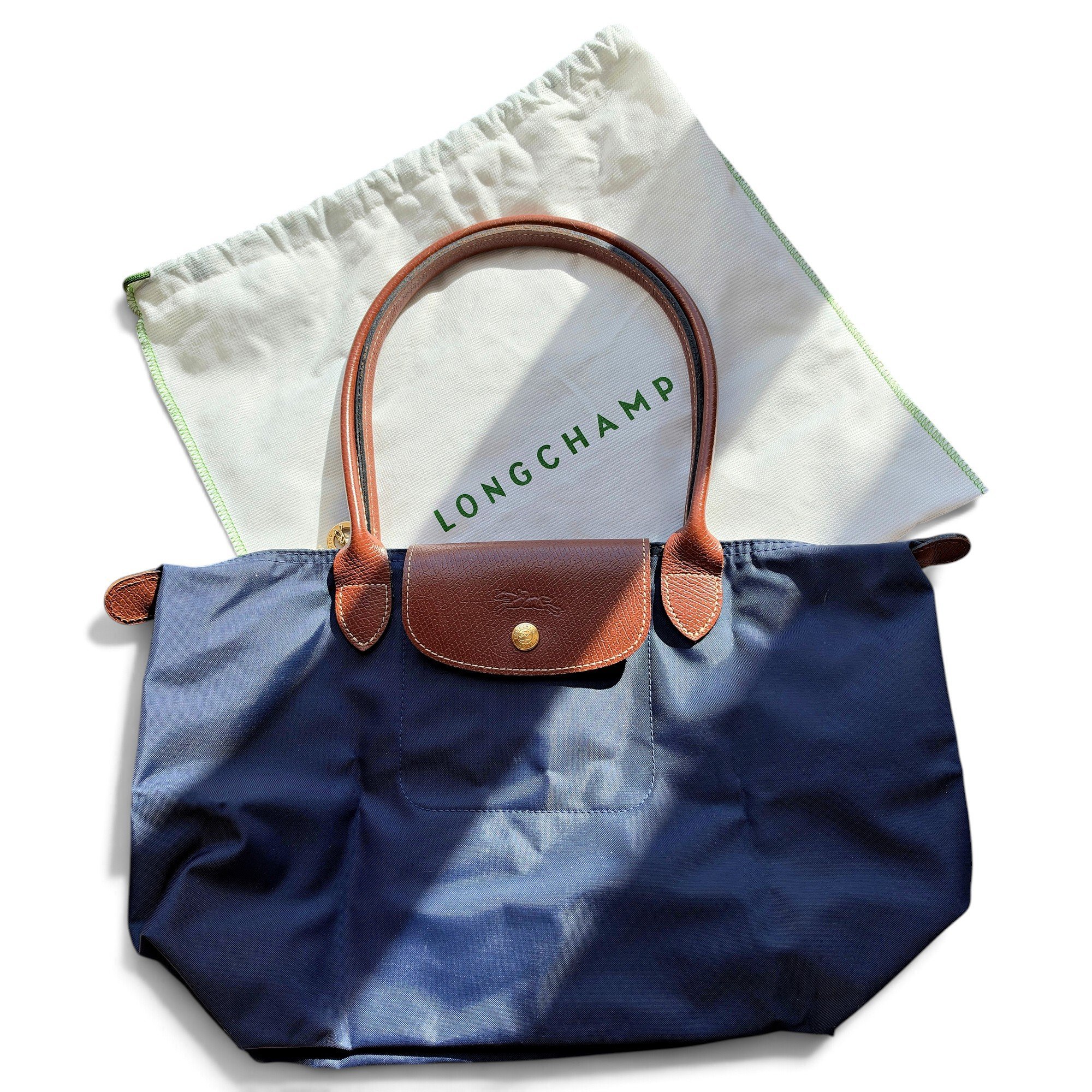 Pliage leather tote