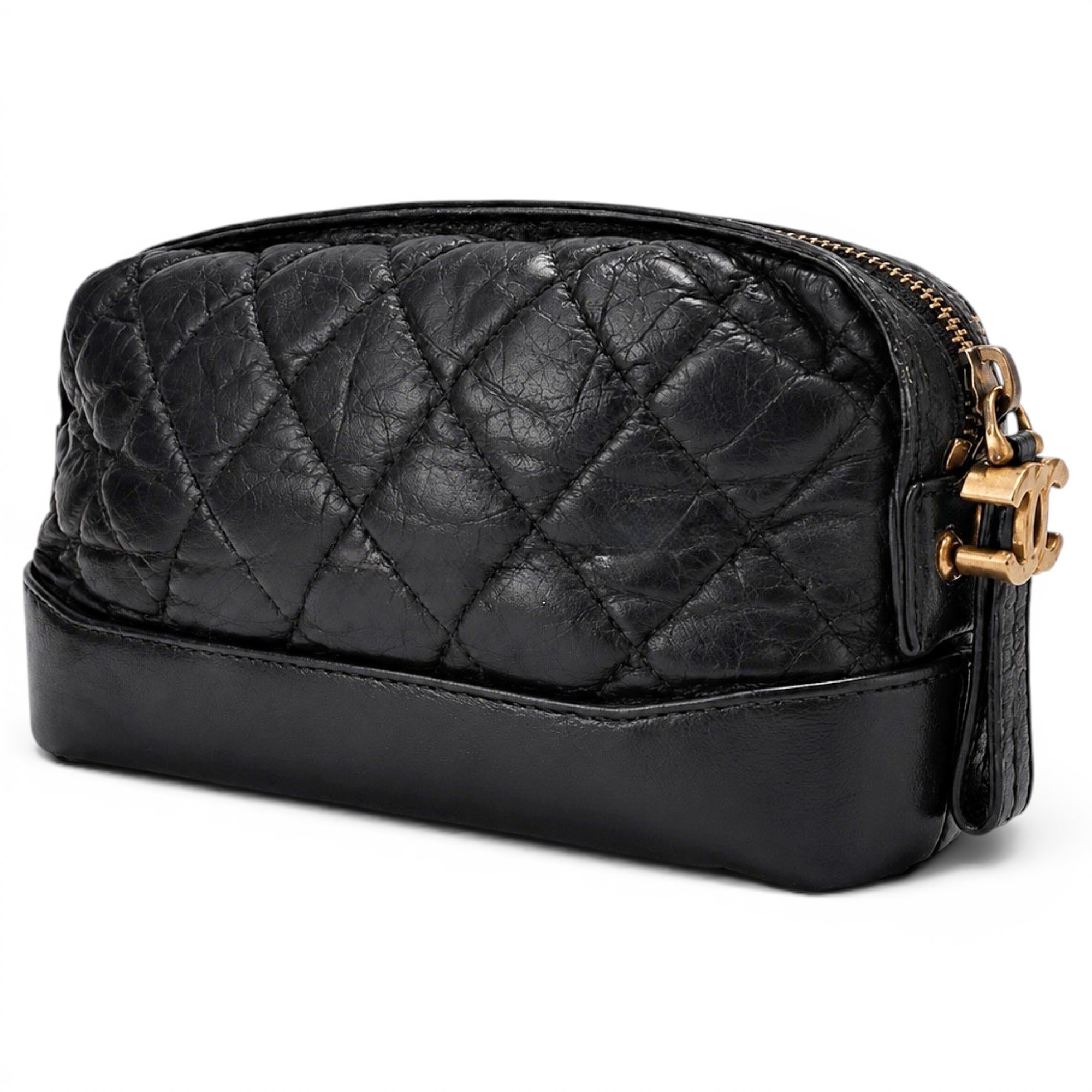 Leather clutch bag